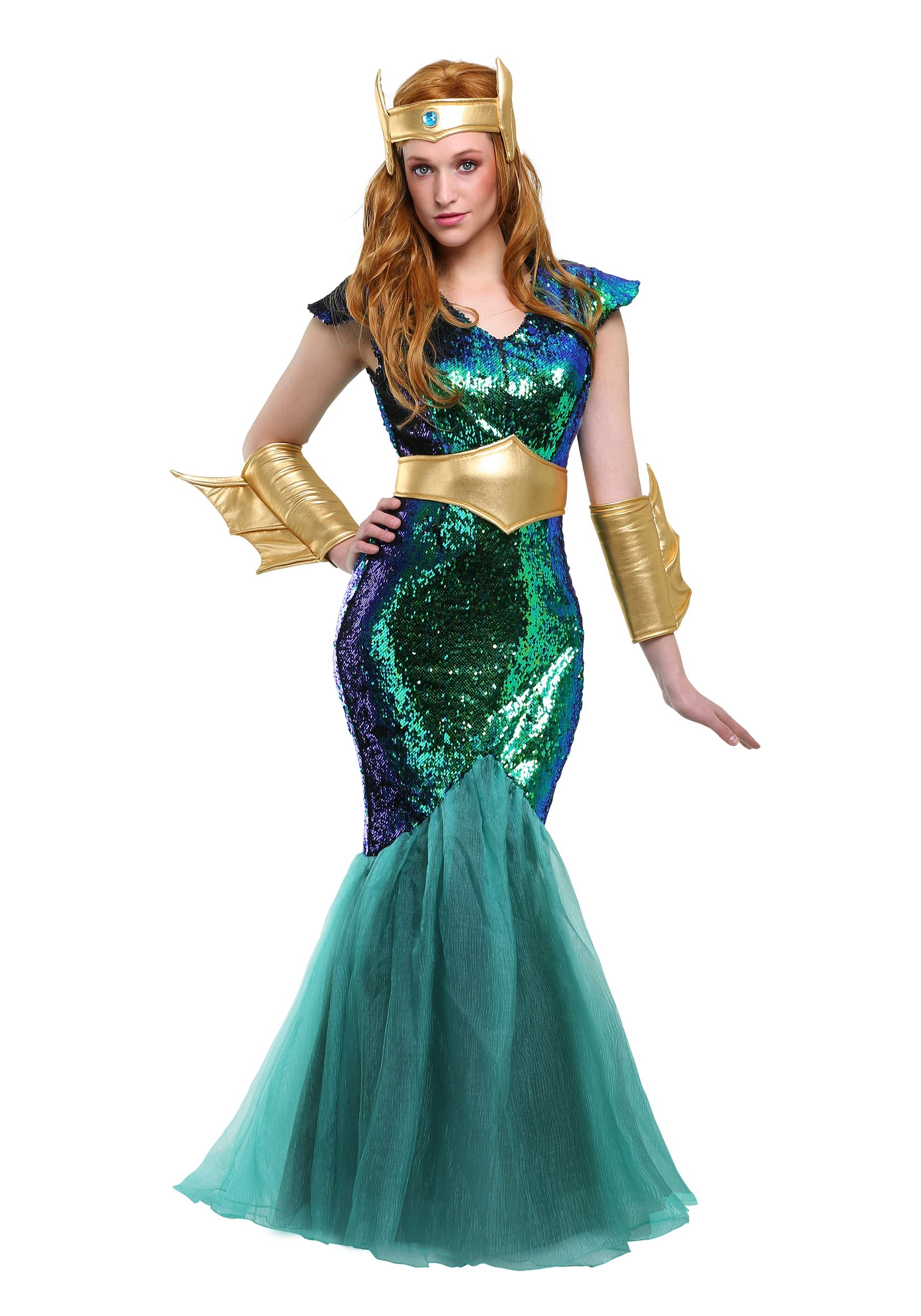 Sea Siren Women's Fancy Dress Costume