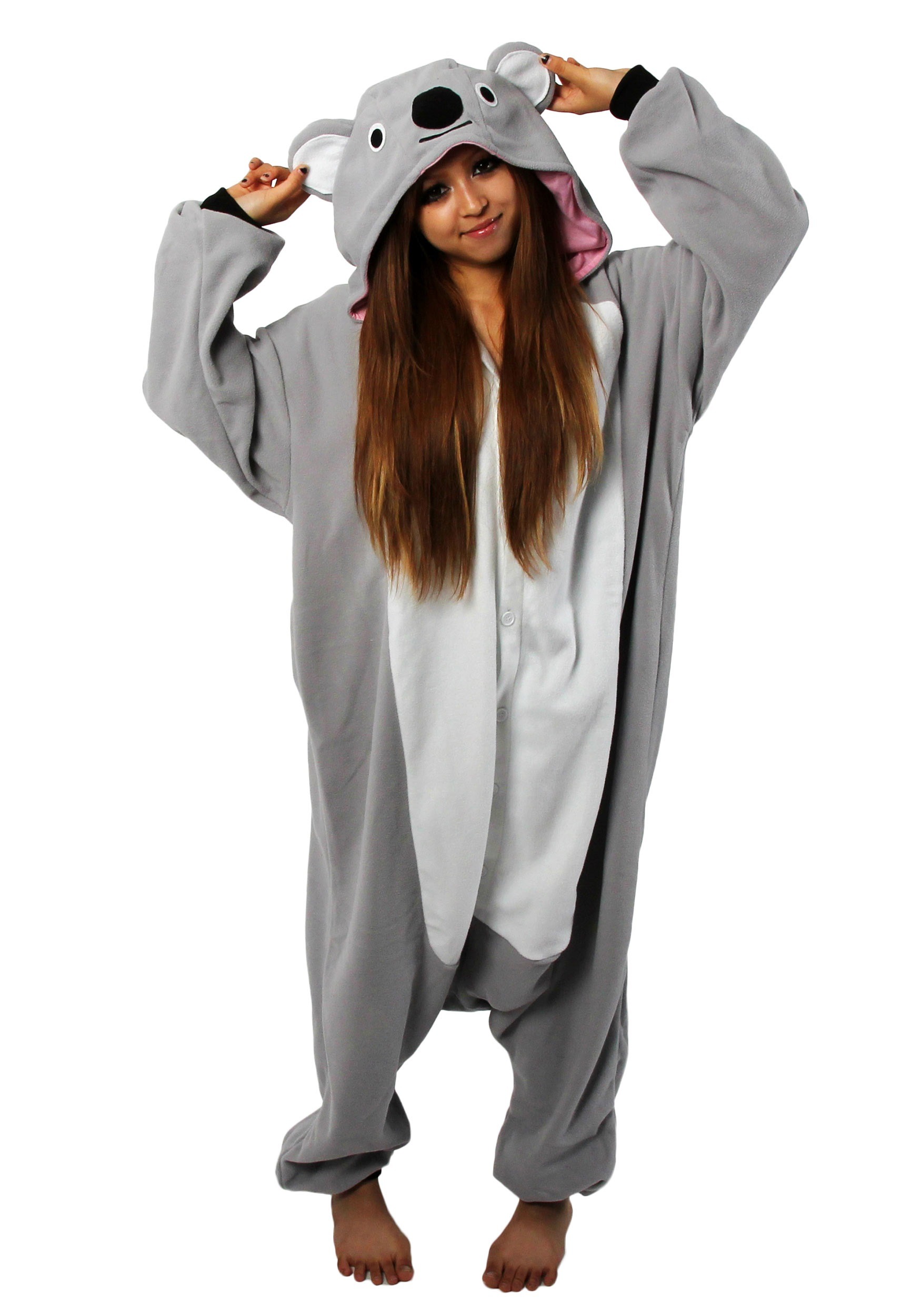 Grey Koala Kigurumi Fancy Dress Costume