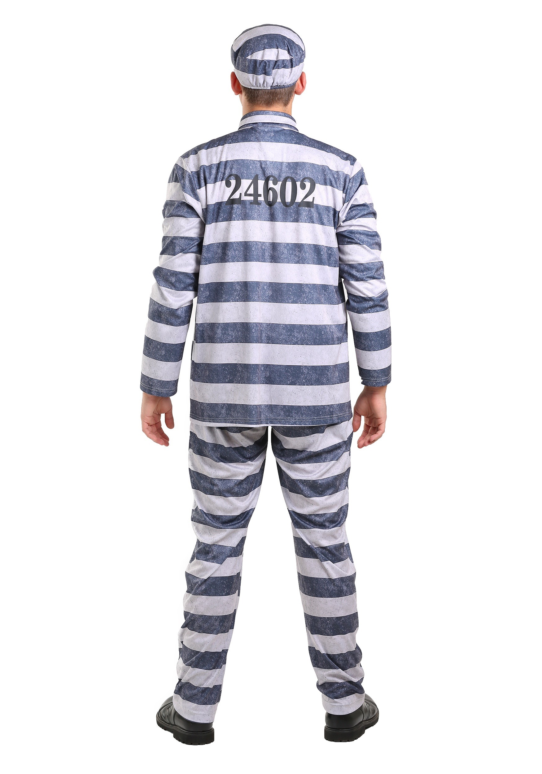 Plus Size Vintage Prisoner Fancy Dress Costume