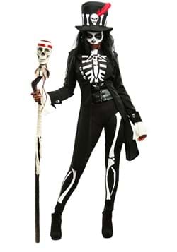 Women's Voodoo Skeleton Costume-0