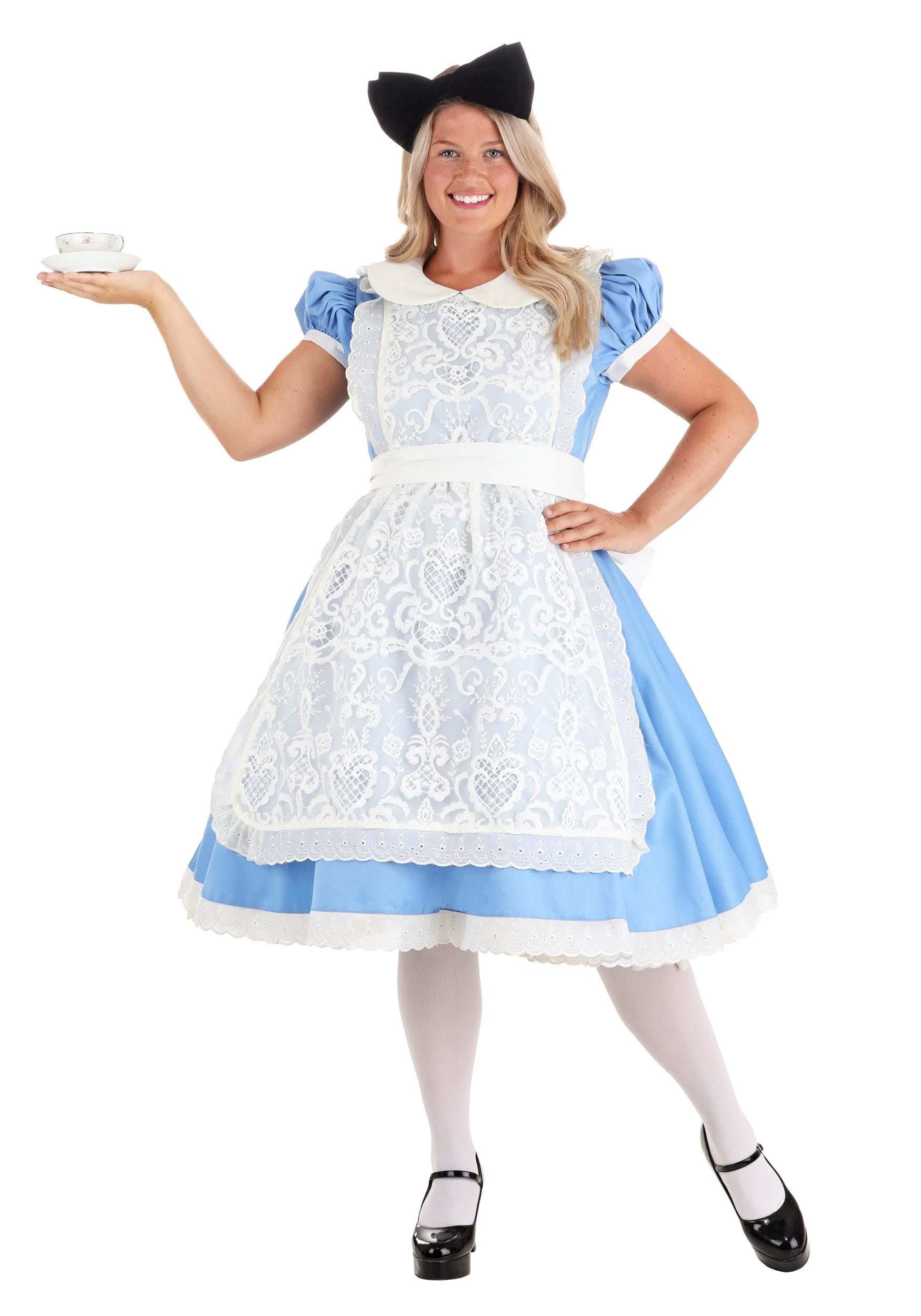 Elite Alice In Wonderland Women's Fancy Dress Costume
