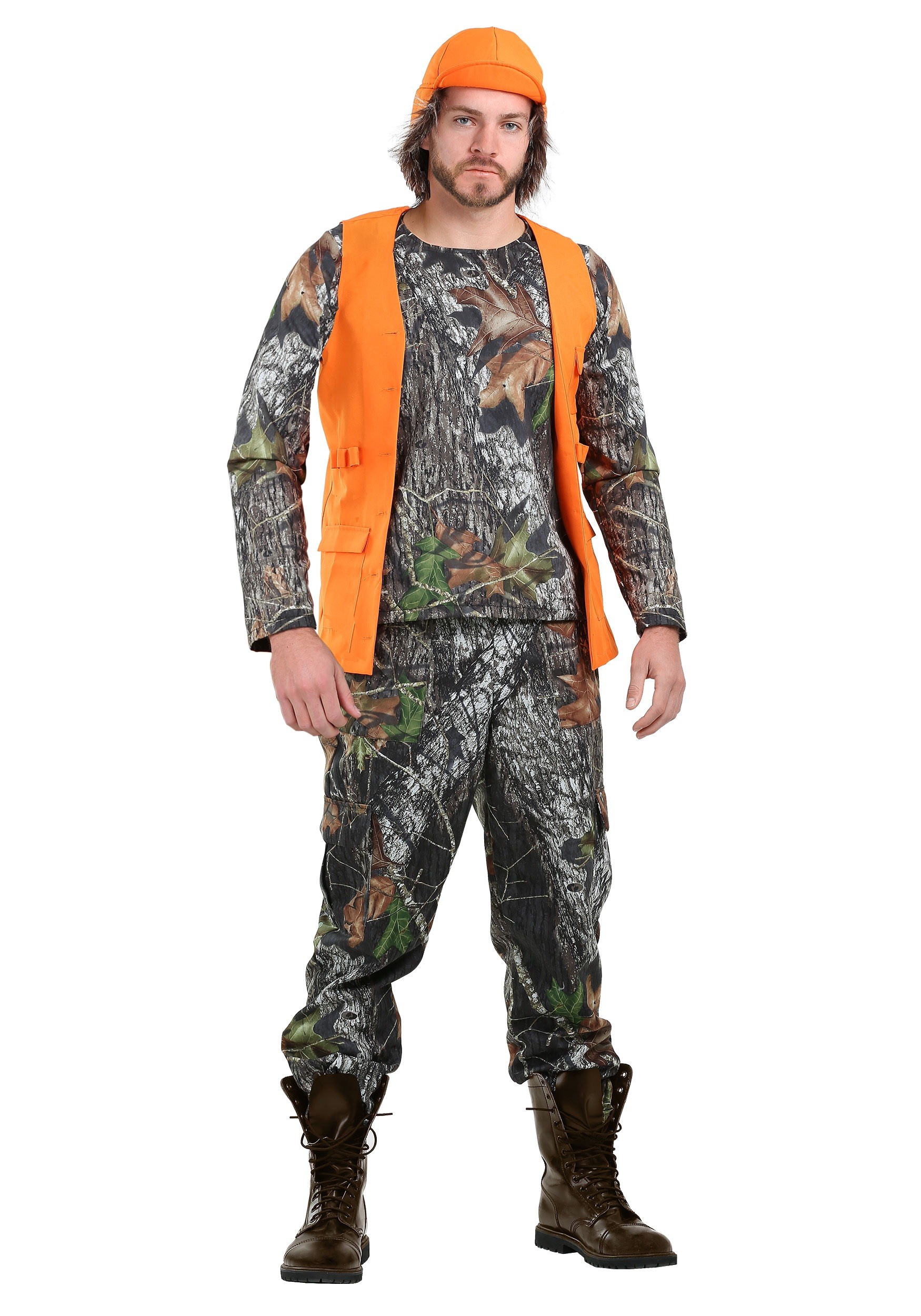 Camo Hunter Fancy Dress Costume for Men