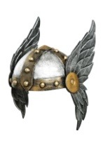 Womens Open Face Winged Costume Helmet