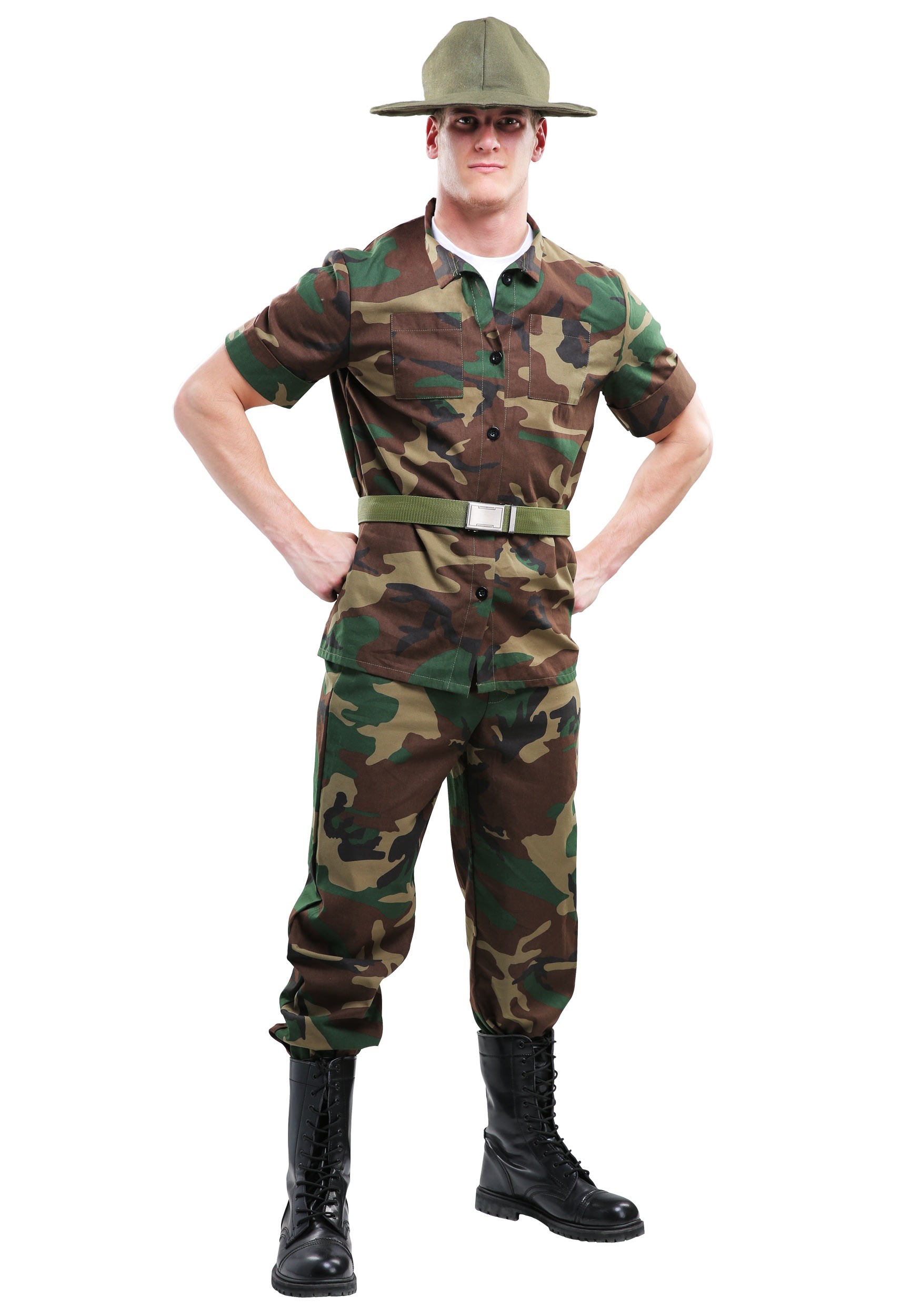 Drill Sergeant Men's Fancy Dress Costume