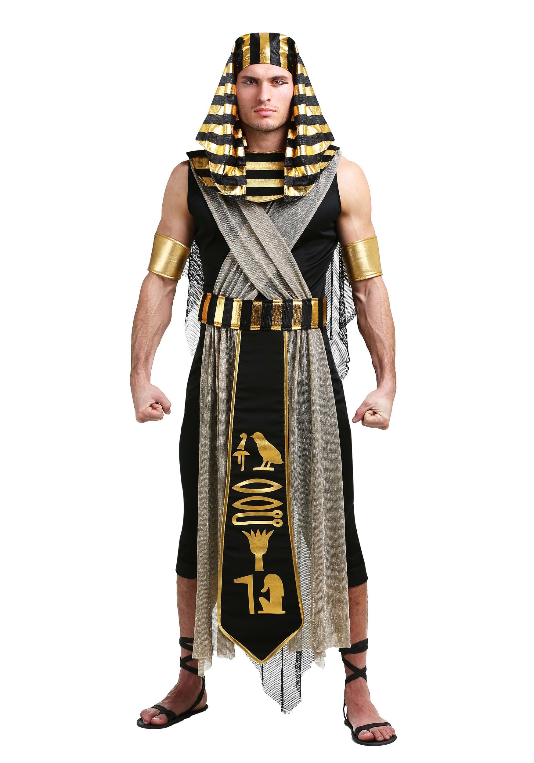 All Powerful Pharaoh Fancy Dress Costume , Men's Historical Fancy Dress Costumes