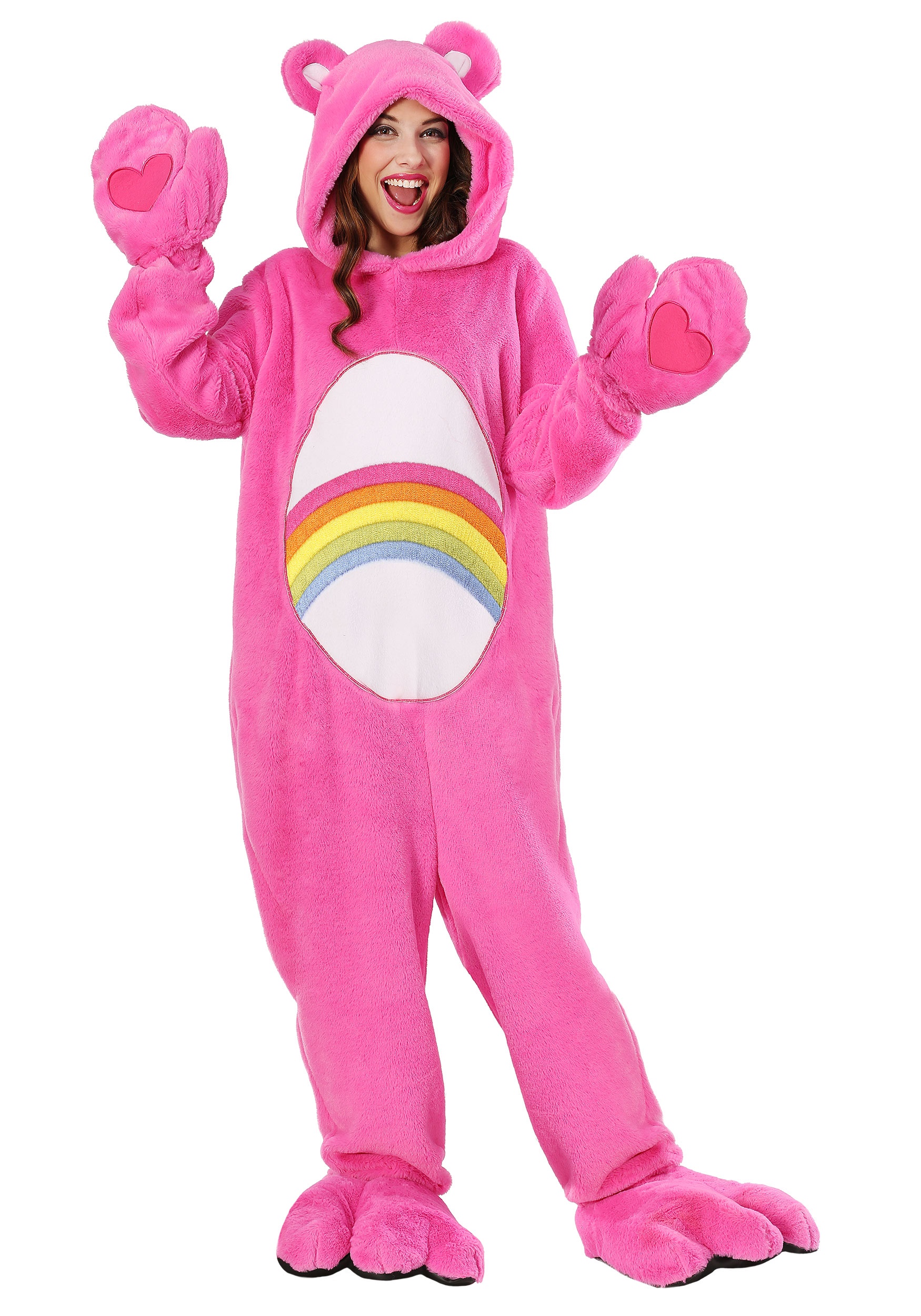 Photos - Fancy Dress FUN Costumes Deluxe Care Bears Cheer Bear Adult  Costume | Care