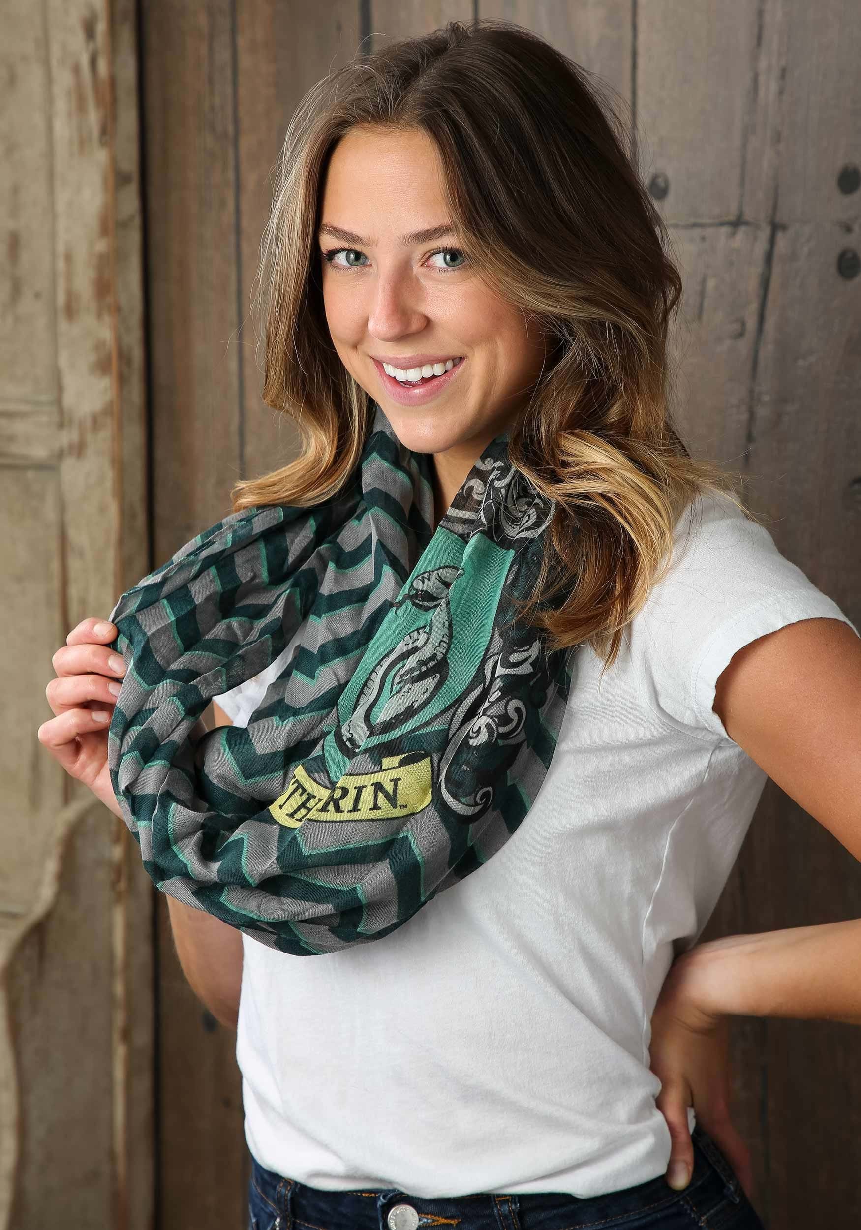 Photos - Fancy Dress Potter FUN Costumes Slytherin Infinity Scarf from Harry  Black/Gray/ 