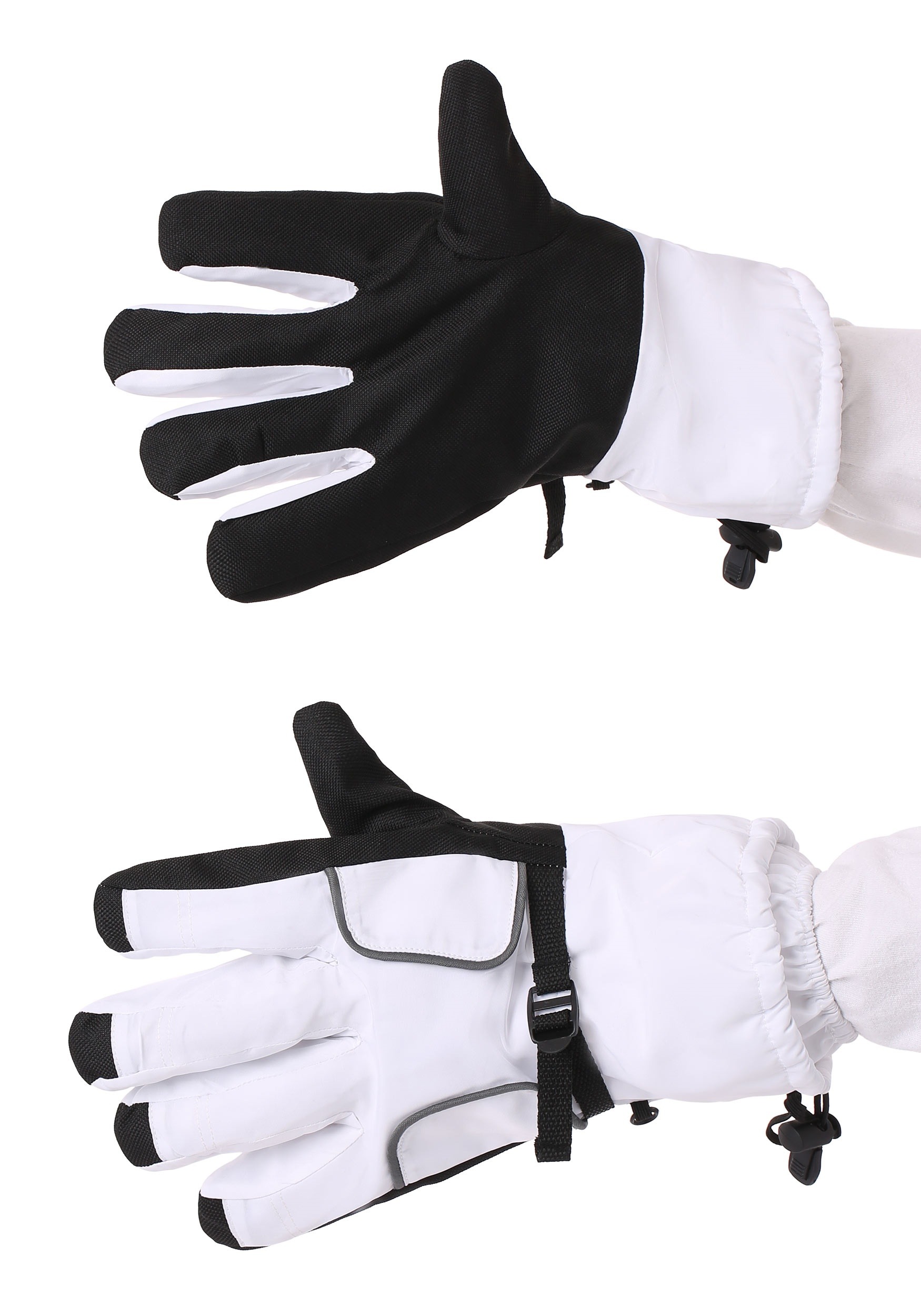 White Astronaut Fancy Dress Costume Gloves