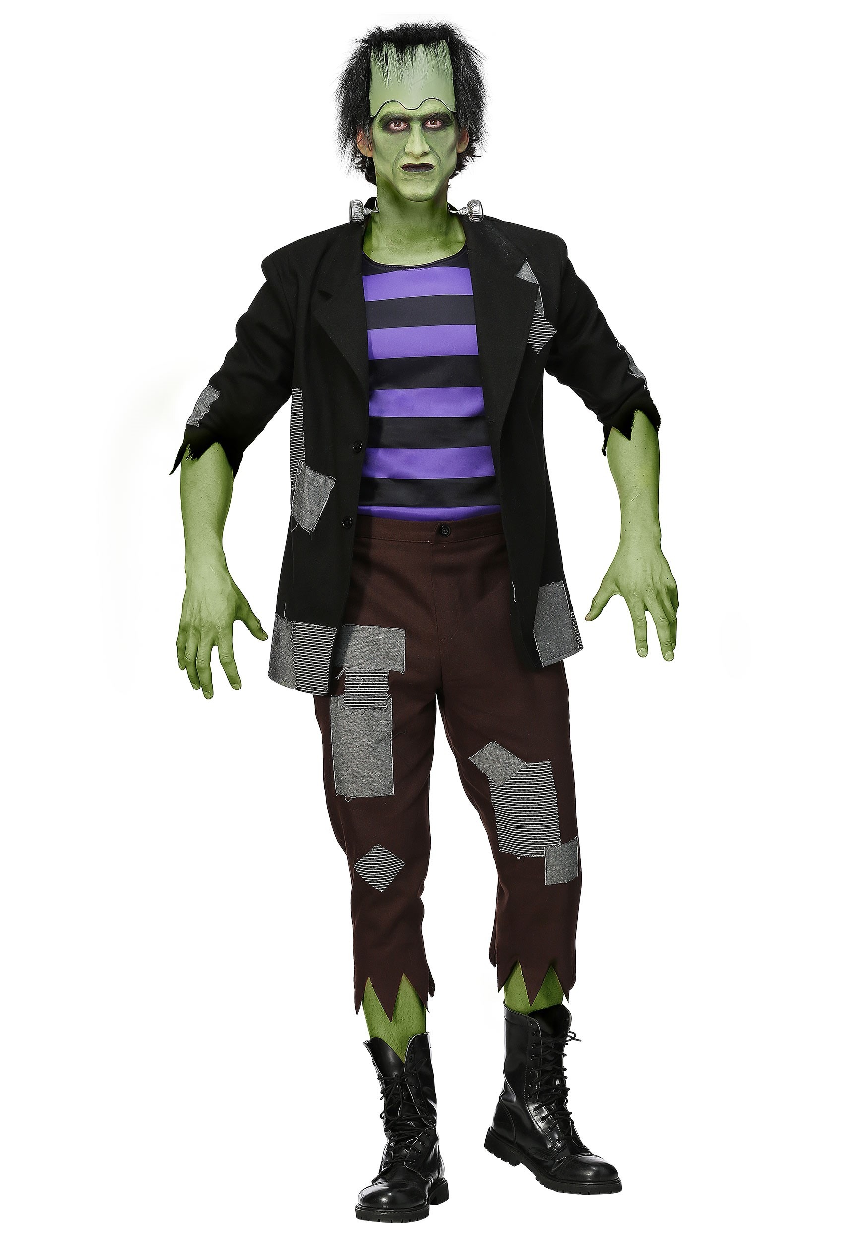 Frankenstein's Men's Plus Size Monster Fancy Dress Costume