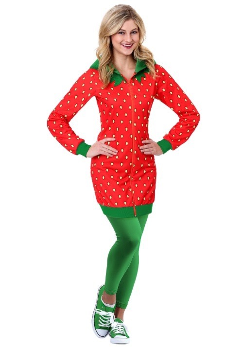 Strawberry Hoodie Costume Dress