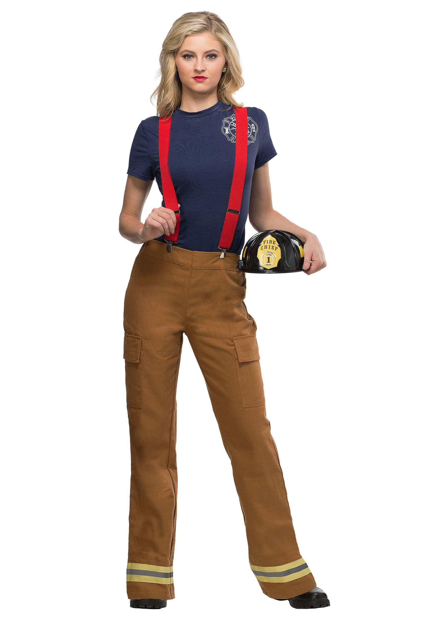 Fire Captain Fancy Dress Costume For Women