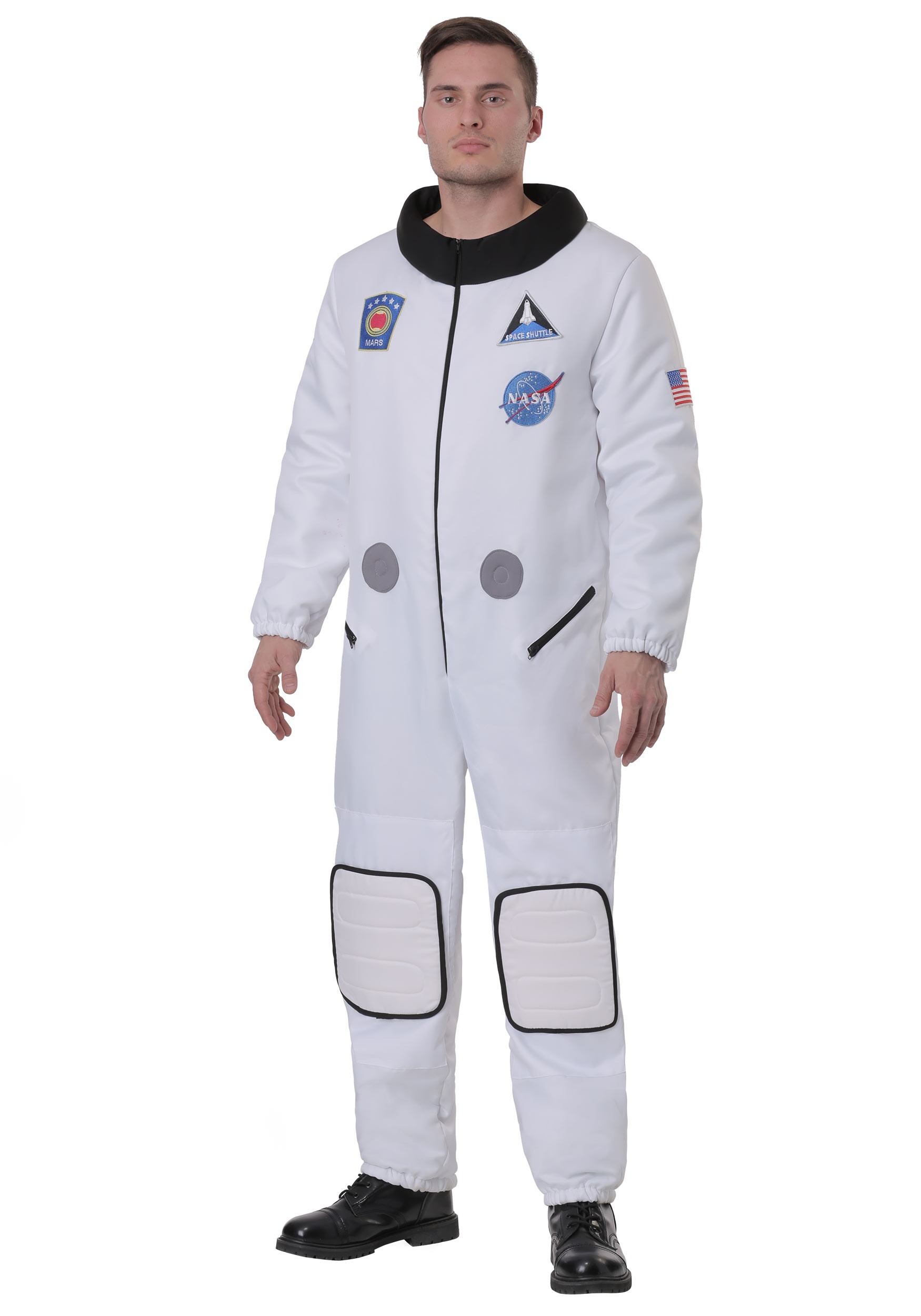 Deluxe Plus Size Astronaut Men's Fancy Dress Costume
