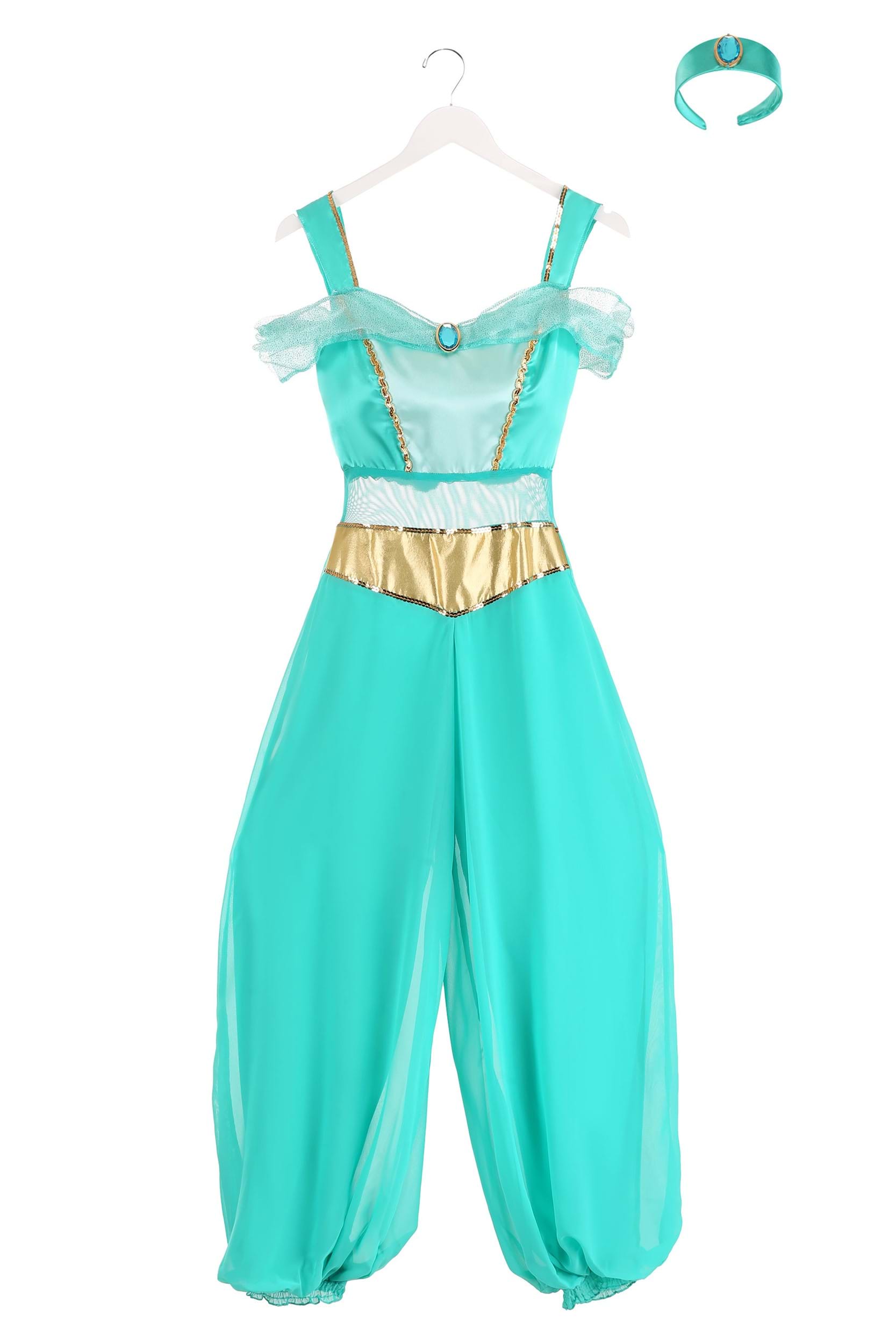 Buy Disney Store Little Girls 2 Piece Aladdin Princess Jasmine Costume  (7/8) Online at desertcartINDIA
