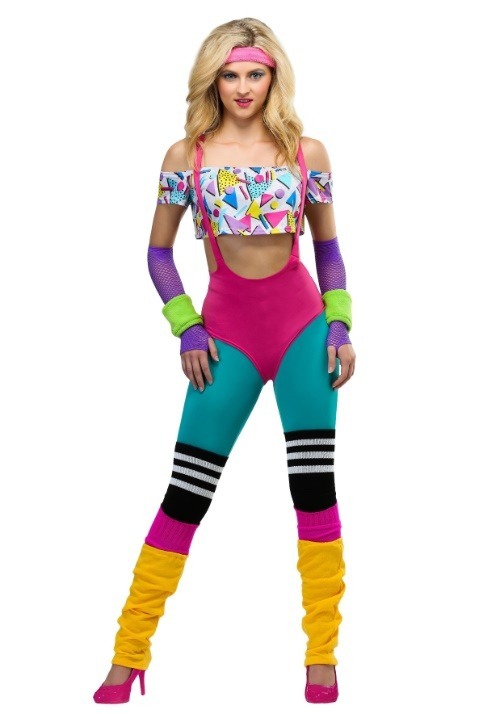 Work It Out 80's Women's Costume Main