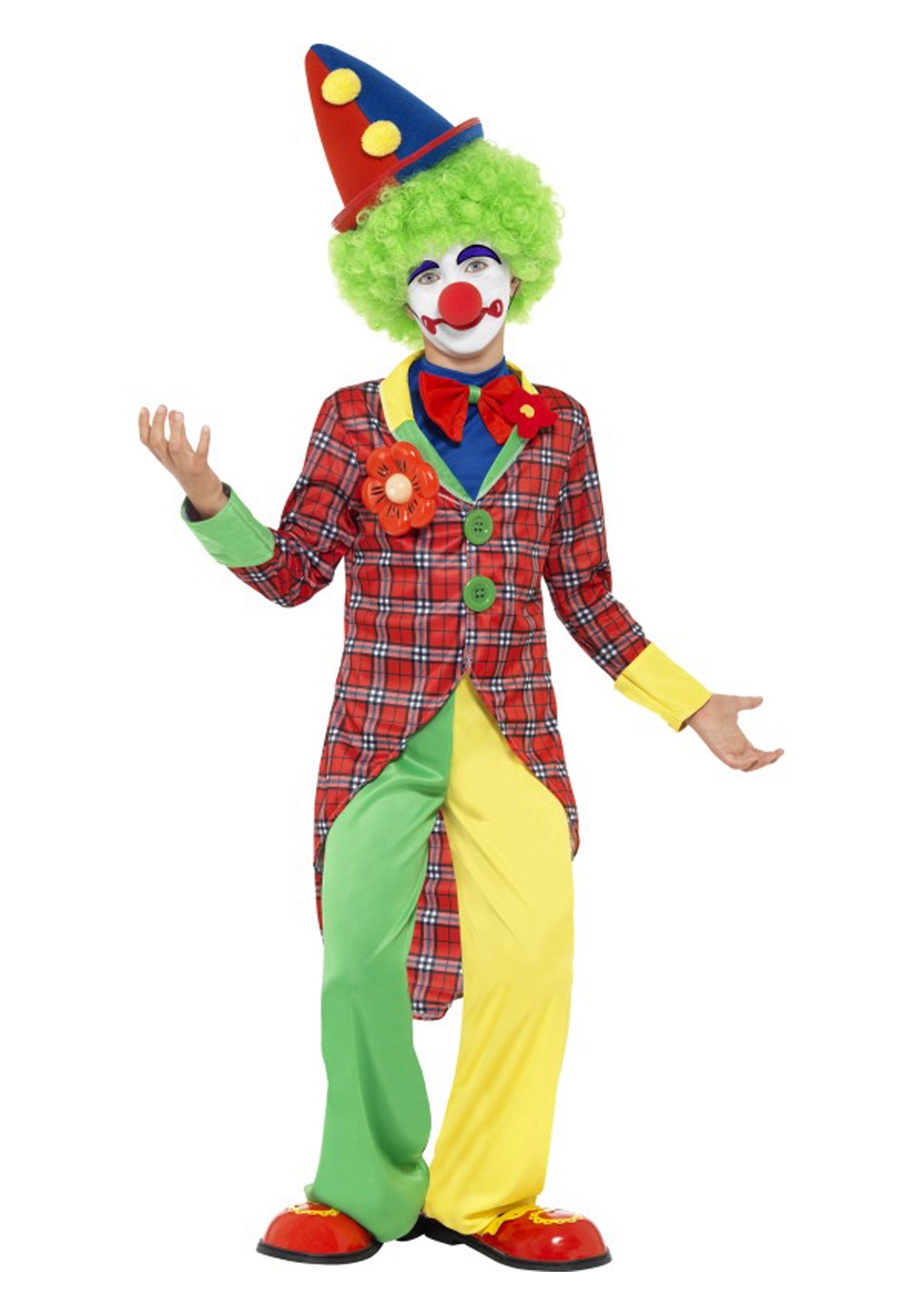 Kids Classical Clown Fancy Dress Costume