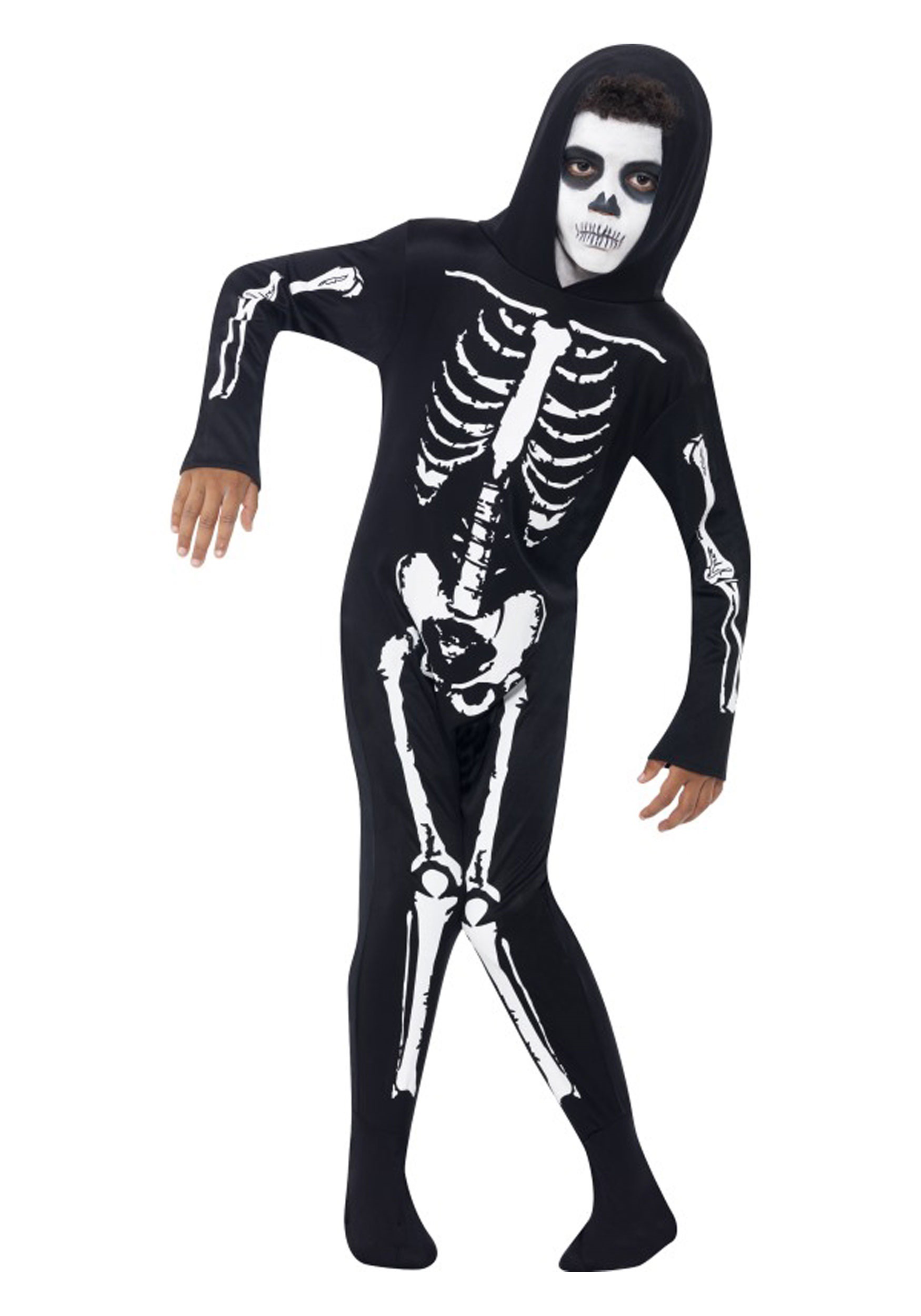 Skeleton Jumpsuit Child Fancy Dress Costume