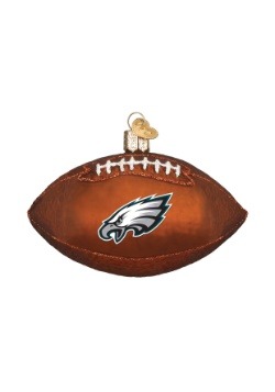 Philadelphia Eagles Glass Football Ornament