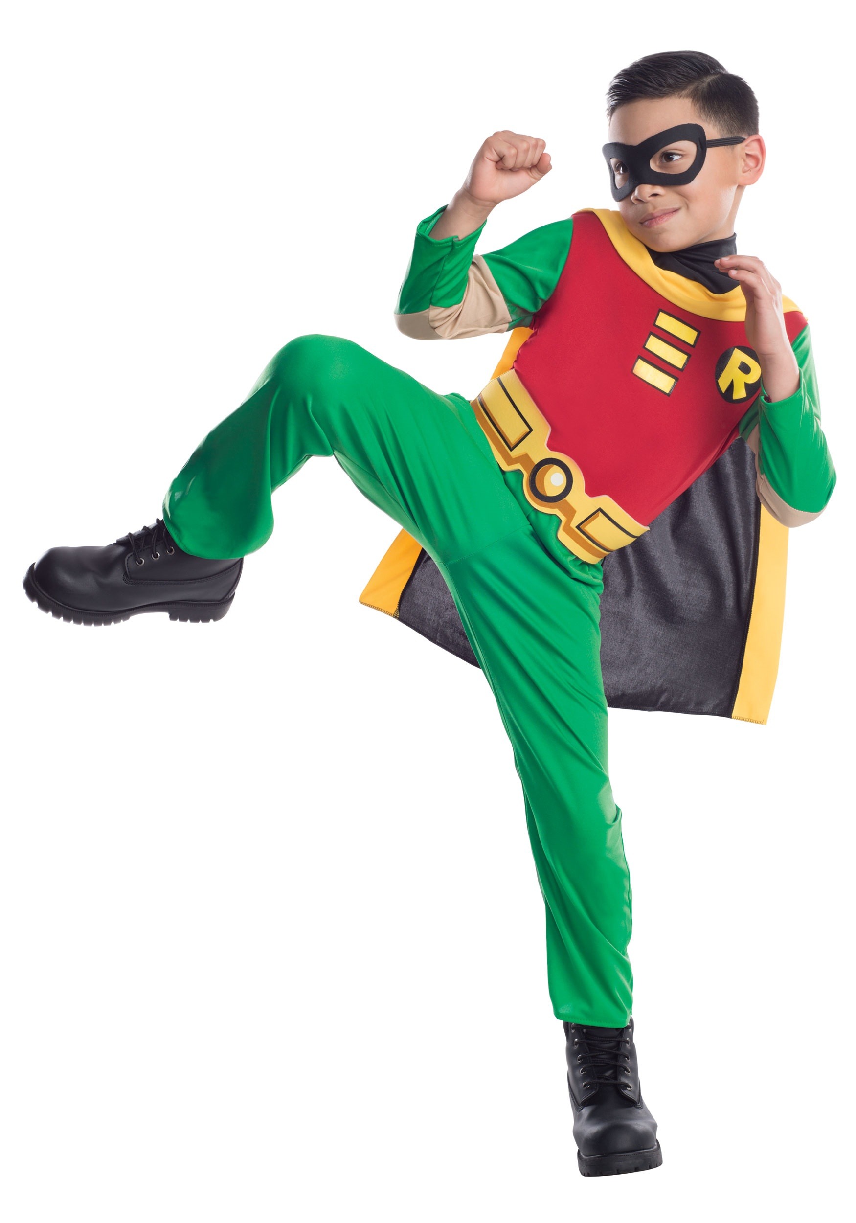 Teen Titans Boys Robin Fancy Dress Costume