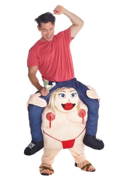 Adult Stripper Piggyback Costume