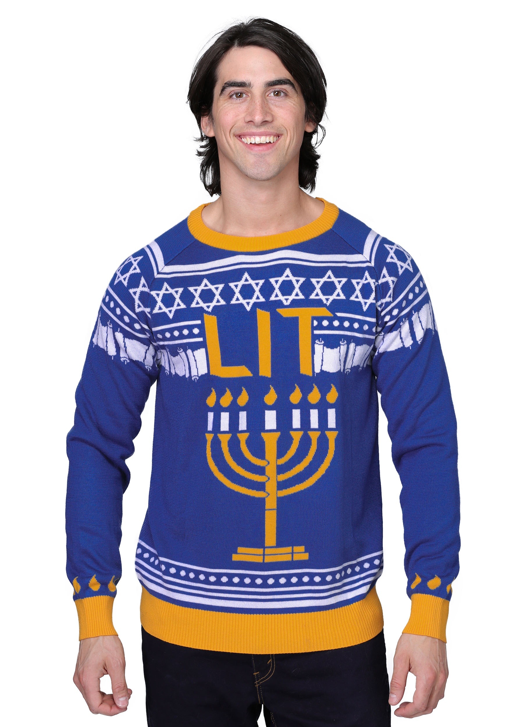 Hanukkah Menorah Ugly Holiday Sweater