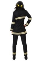 Plus Size Womens Black Firefighter Costume Alt 1