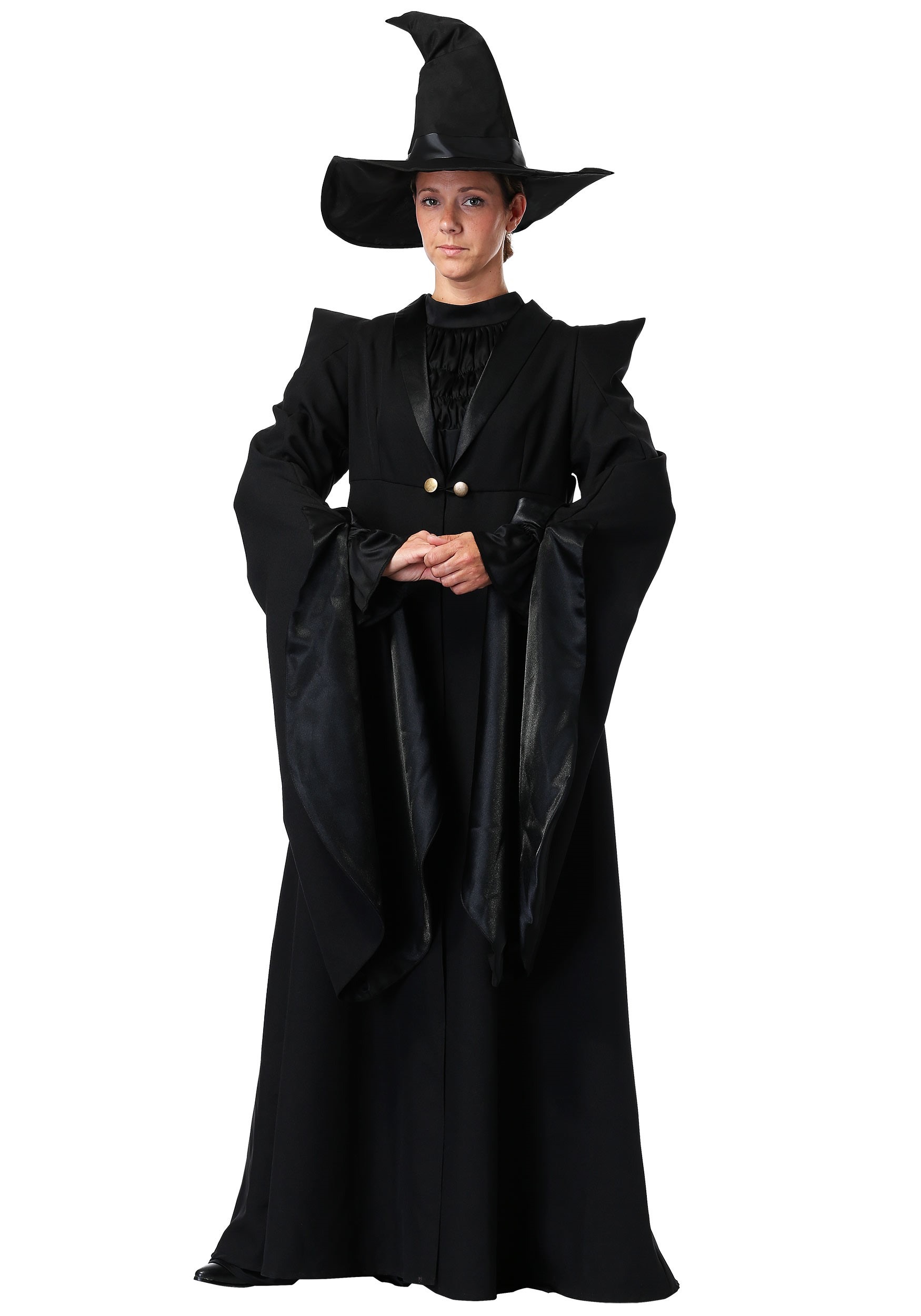 Deluxe Professor McGonagall Adult Fancy Dress Costume | Wizard Woman