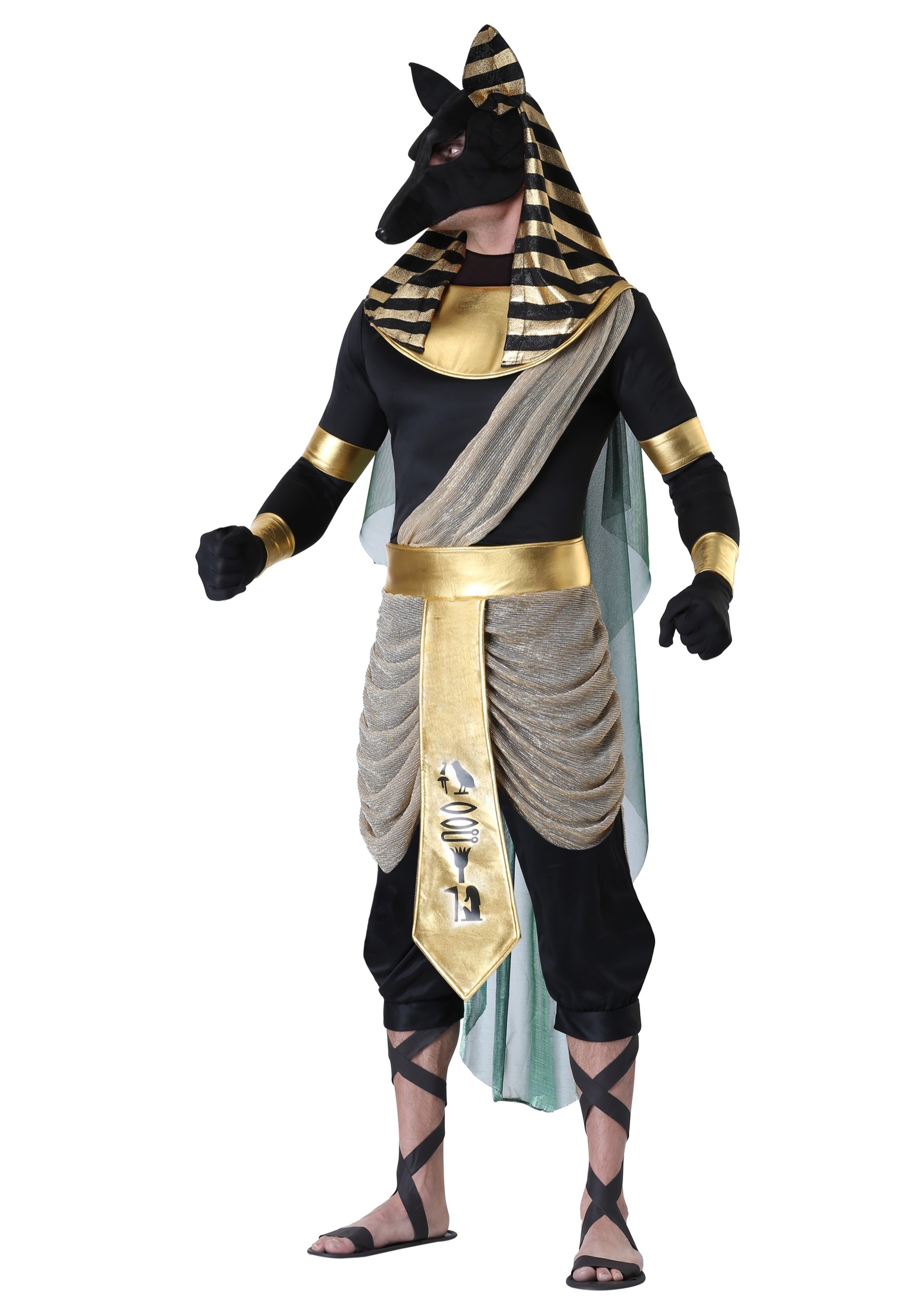Anubis Adult Fancy Dress Costume , Egyptian Halloween Fancy Dress Costumes