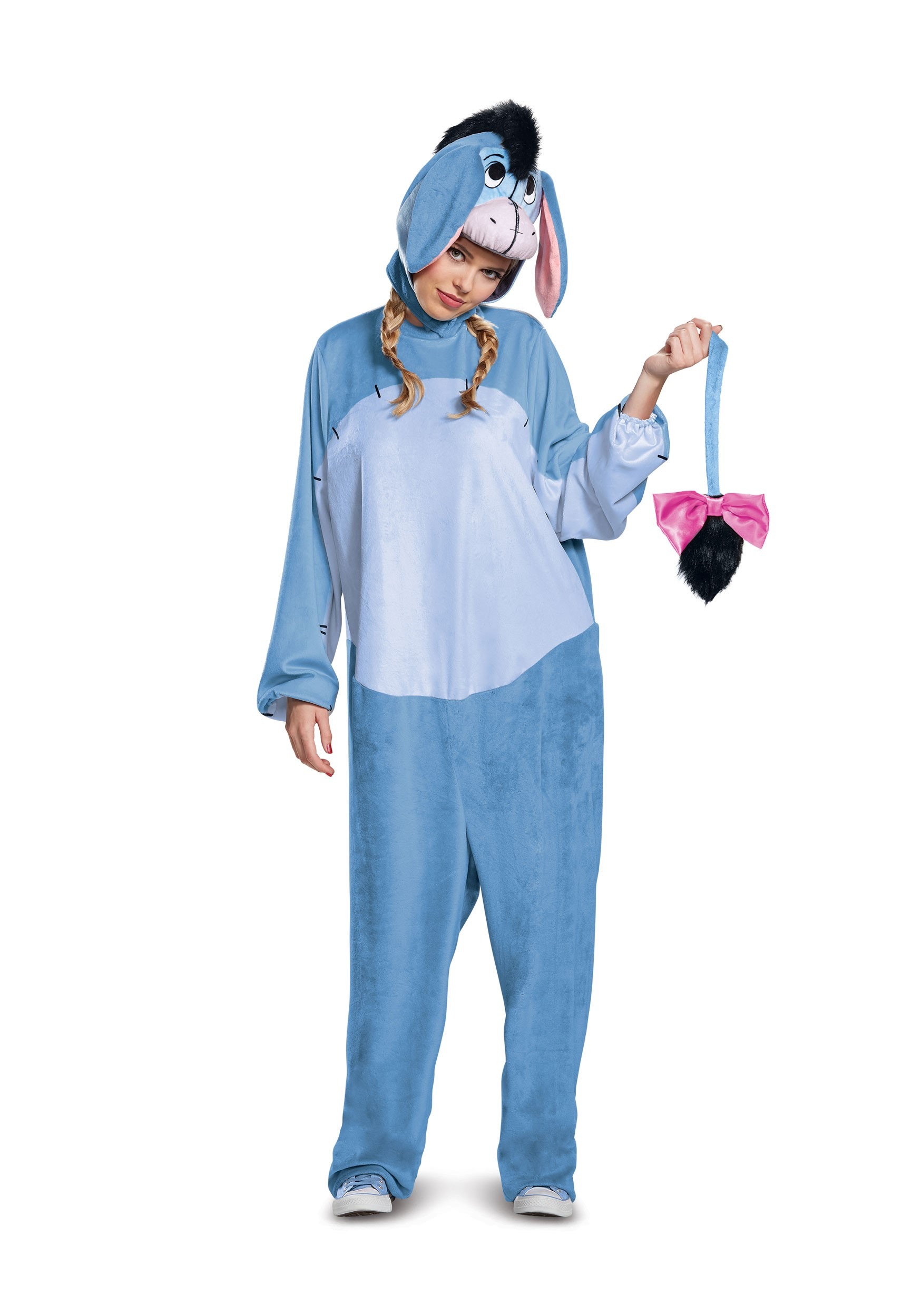 Deluxe Eeyore Fancy Dress Costume For Adults