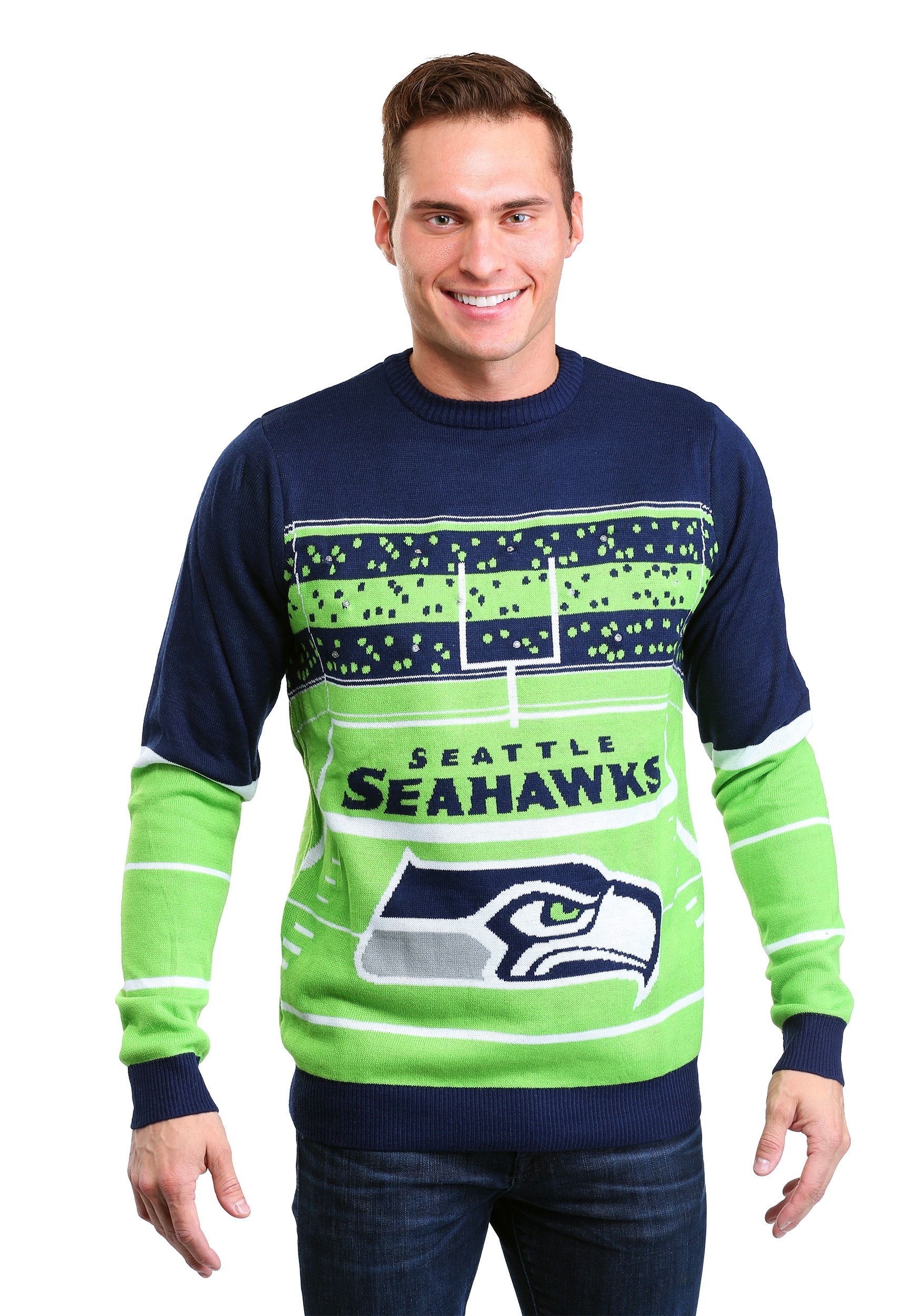 seahawks ugly sweater light up