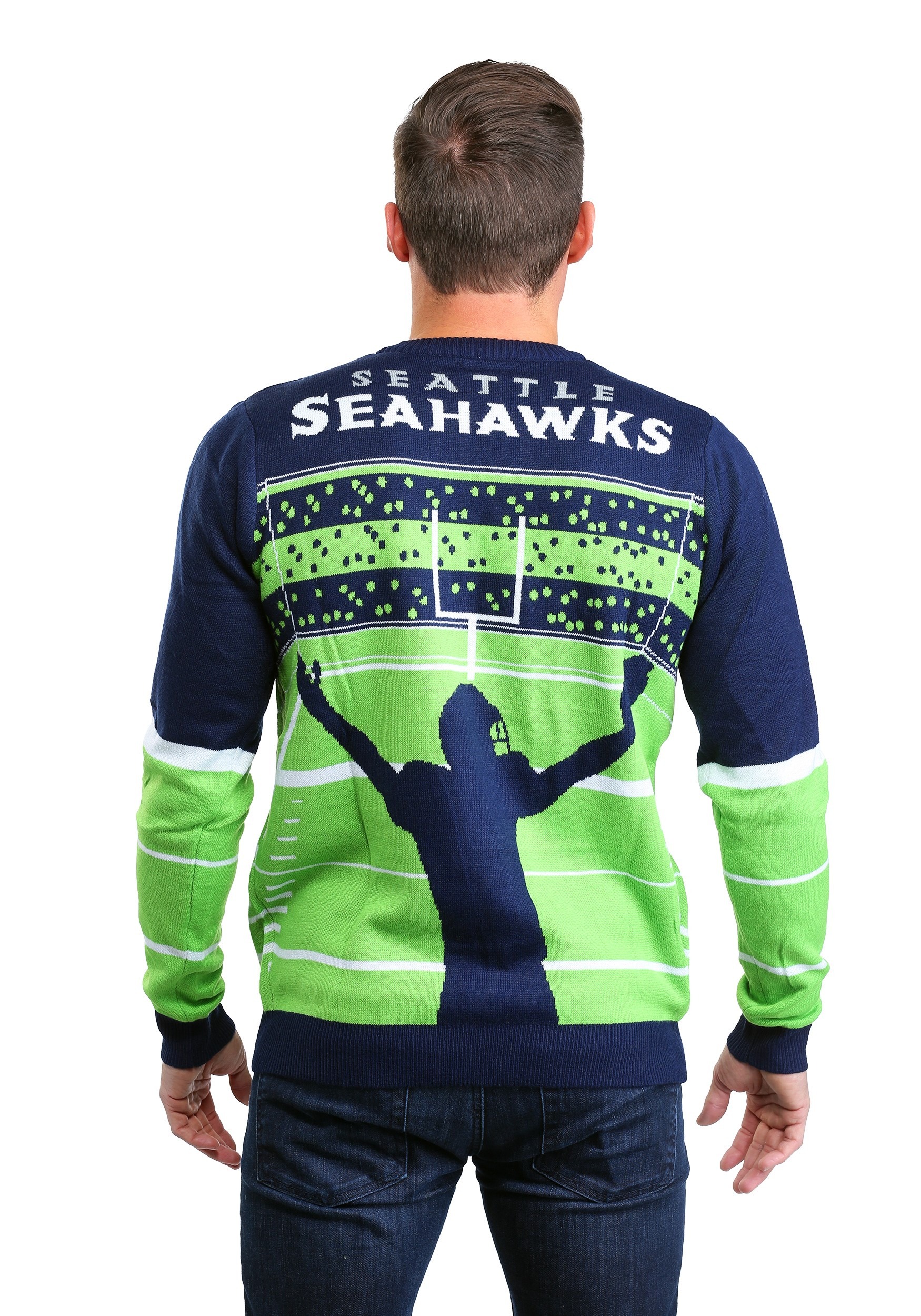 seahawks ugly sweater light up