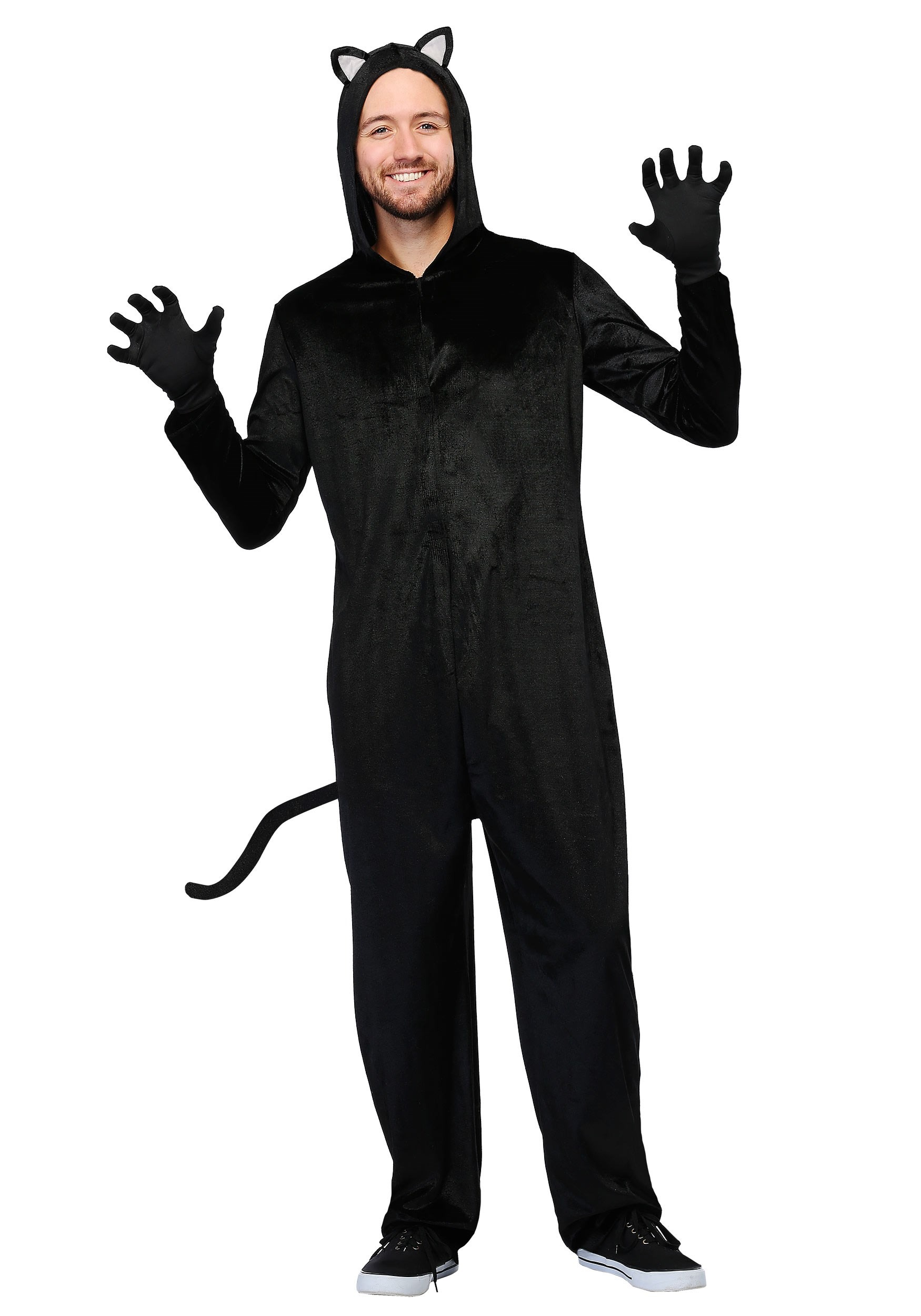 Black Cat Fancy Dress Costume For Adults , Cat Fancy Dress Costumes