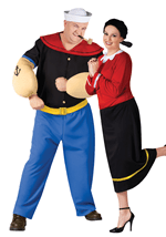 Men's Plus Size Popeye the Sailor Man Costume