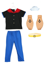 Men's Plus Size Popeye the Sailor Man Costume