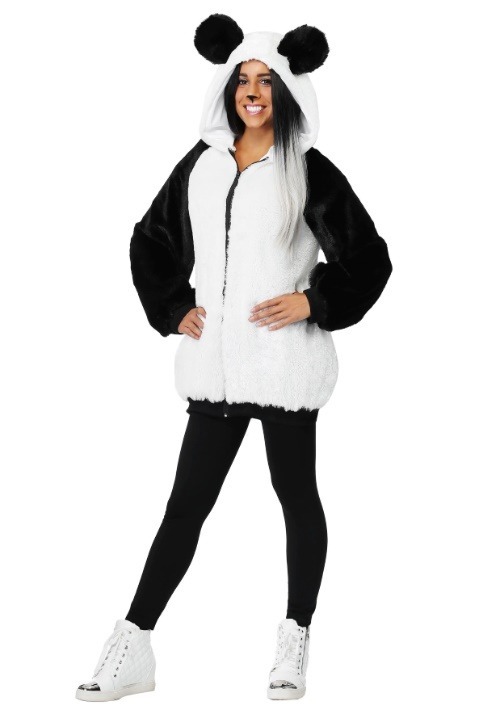 Plus Size Women's Panda Hoodie