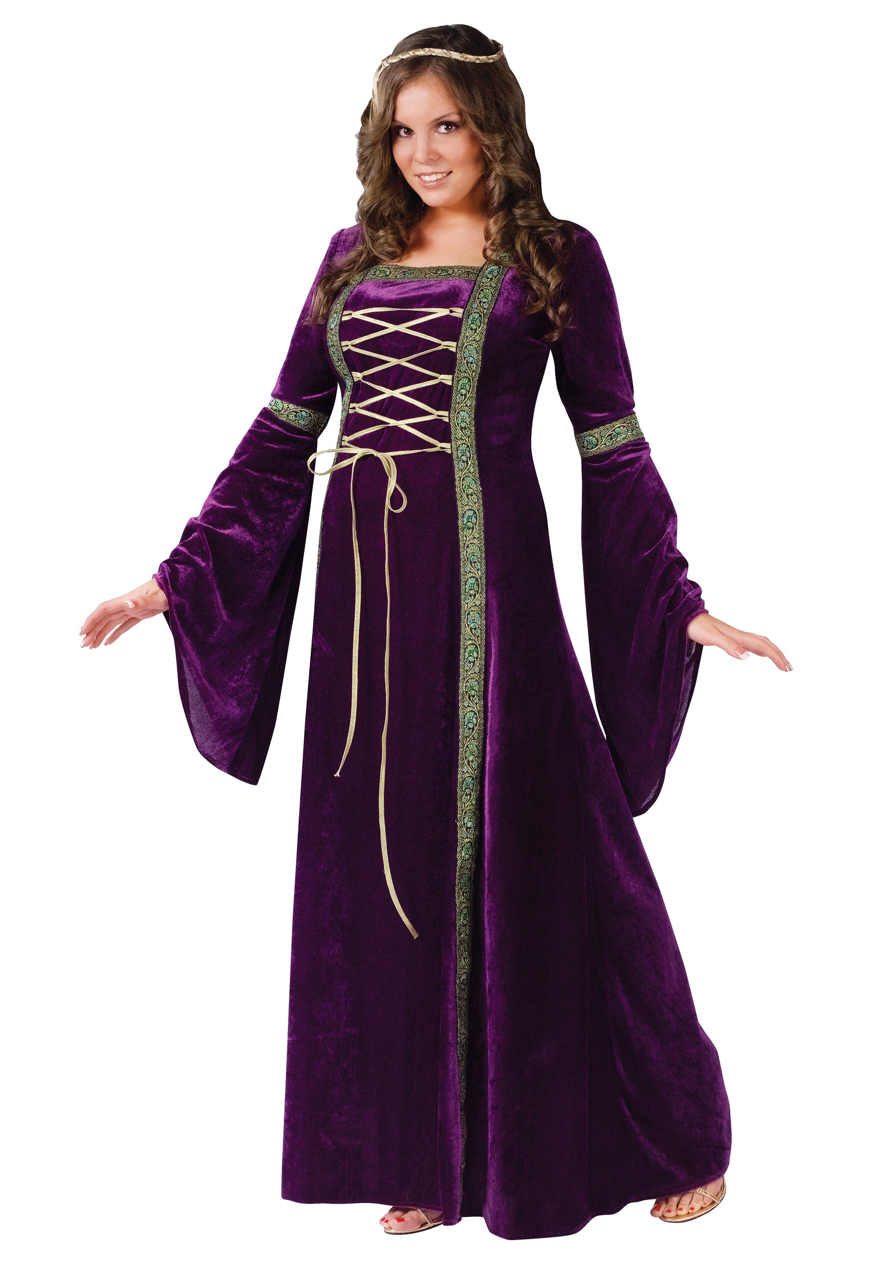 Plus Size Women's Renaissance Lady Fancy Dress Costume , Decade Fancy Dress Costumes