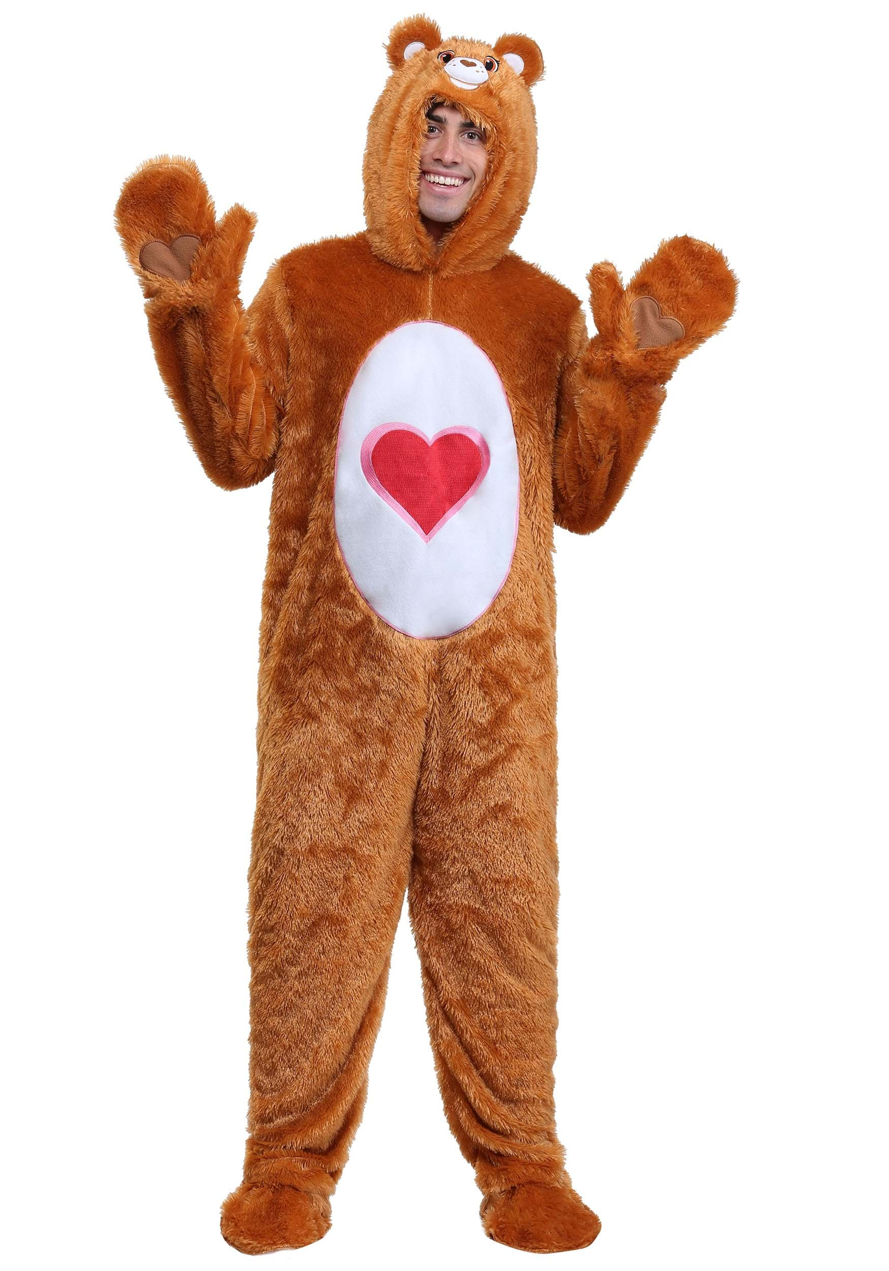 Adult Plus Size Classic Tenderheart Care Bear Fancy Dress Costume