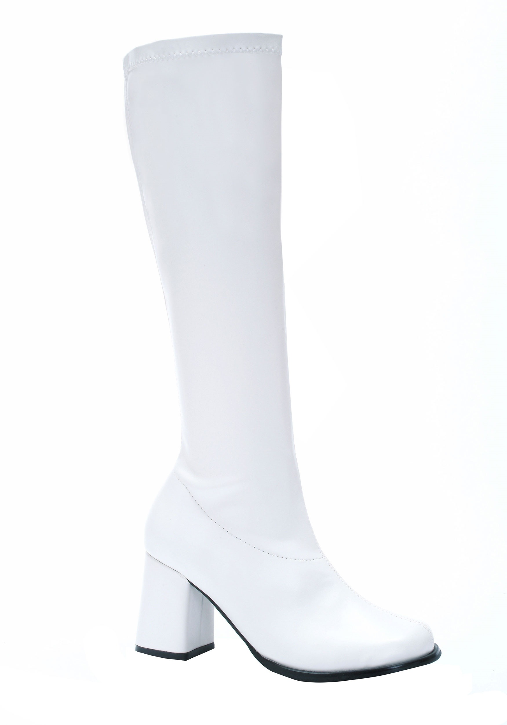 White Gogo Fancy Dress Costume Boots For Women