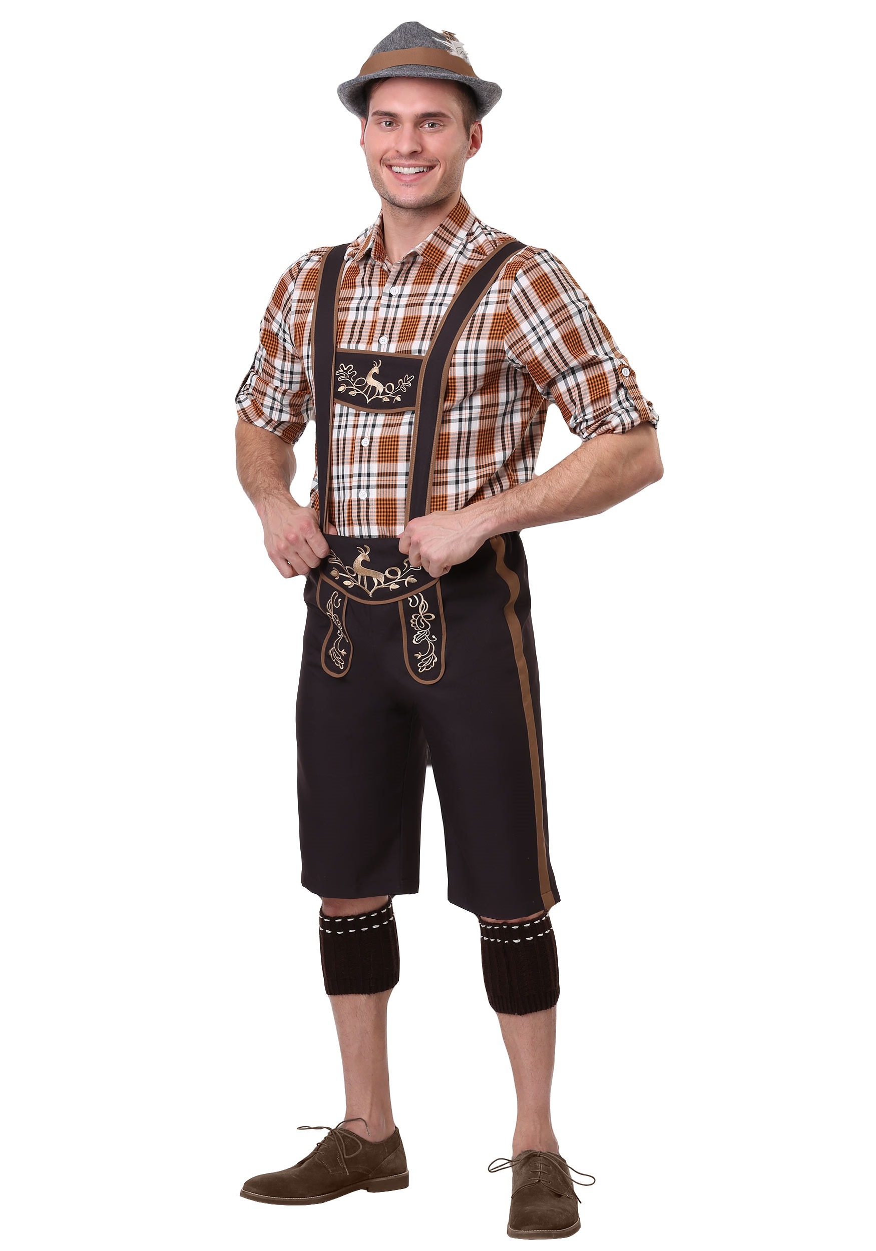 Plus Size Mens Oktoberfest Stud Fancy Dress Costume