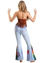 Womens Patchwork Hippie Costume Alt 1