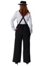 Women's Plus Size Pinstripe Gangster Costume Alt 1