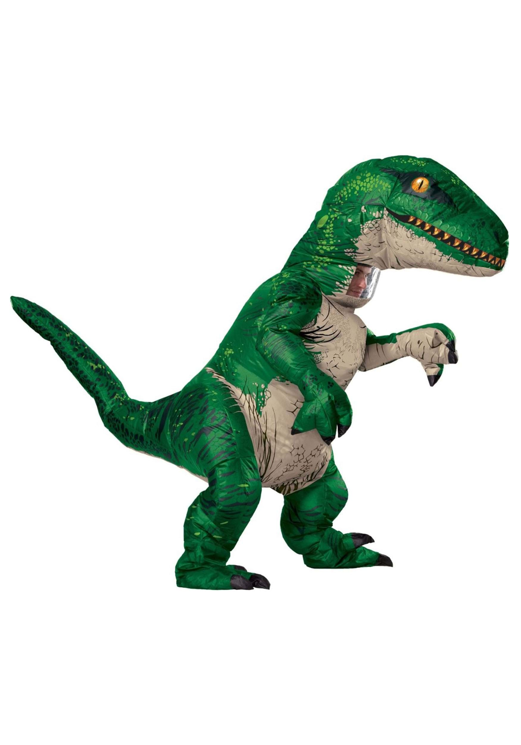 Jurassic World Inflatable Velociraptor Adult Fancy Dress Costume