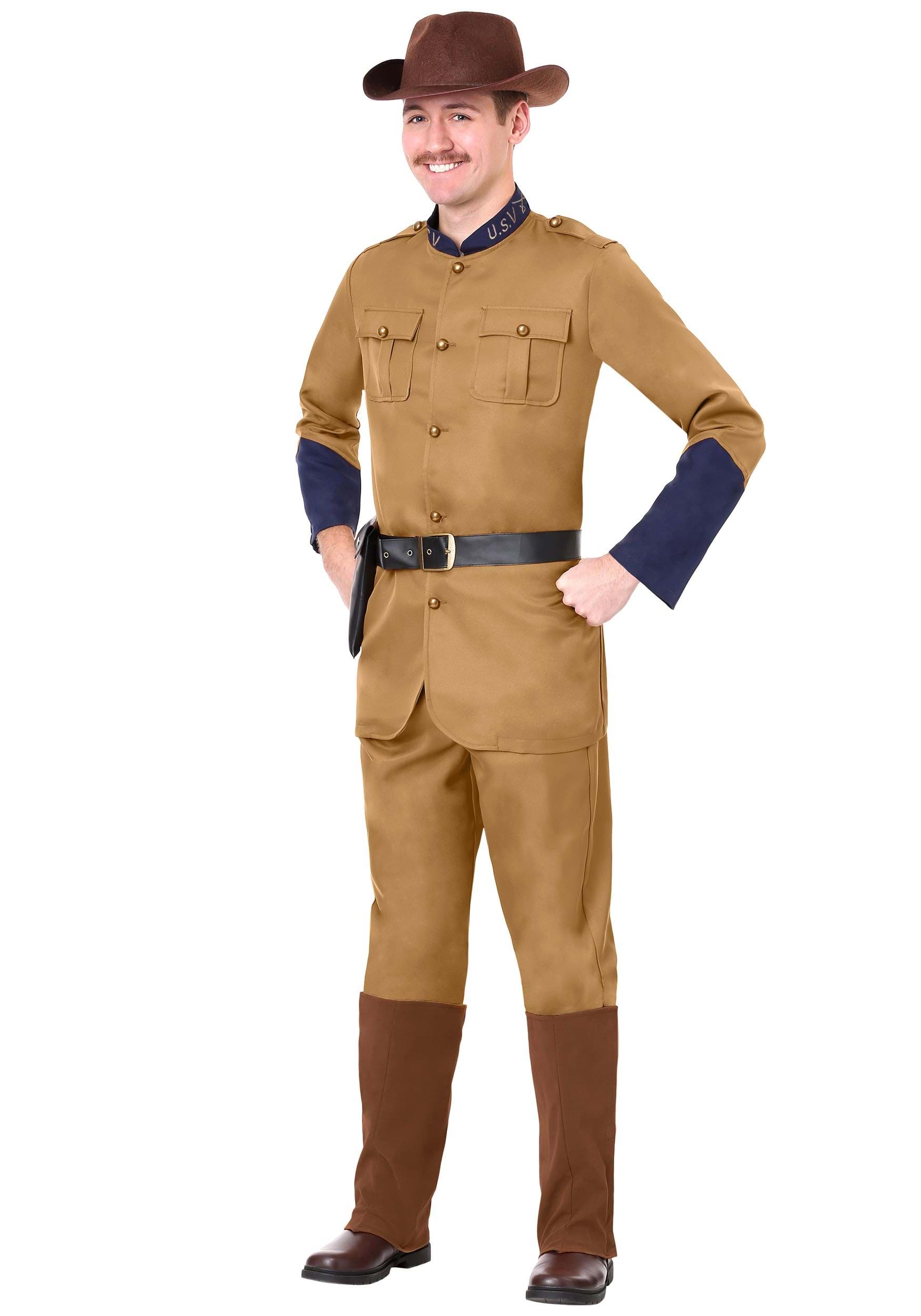 Officer Teddy Roosevelt Fancy Dress Costume For Men