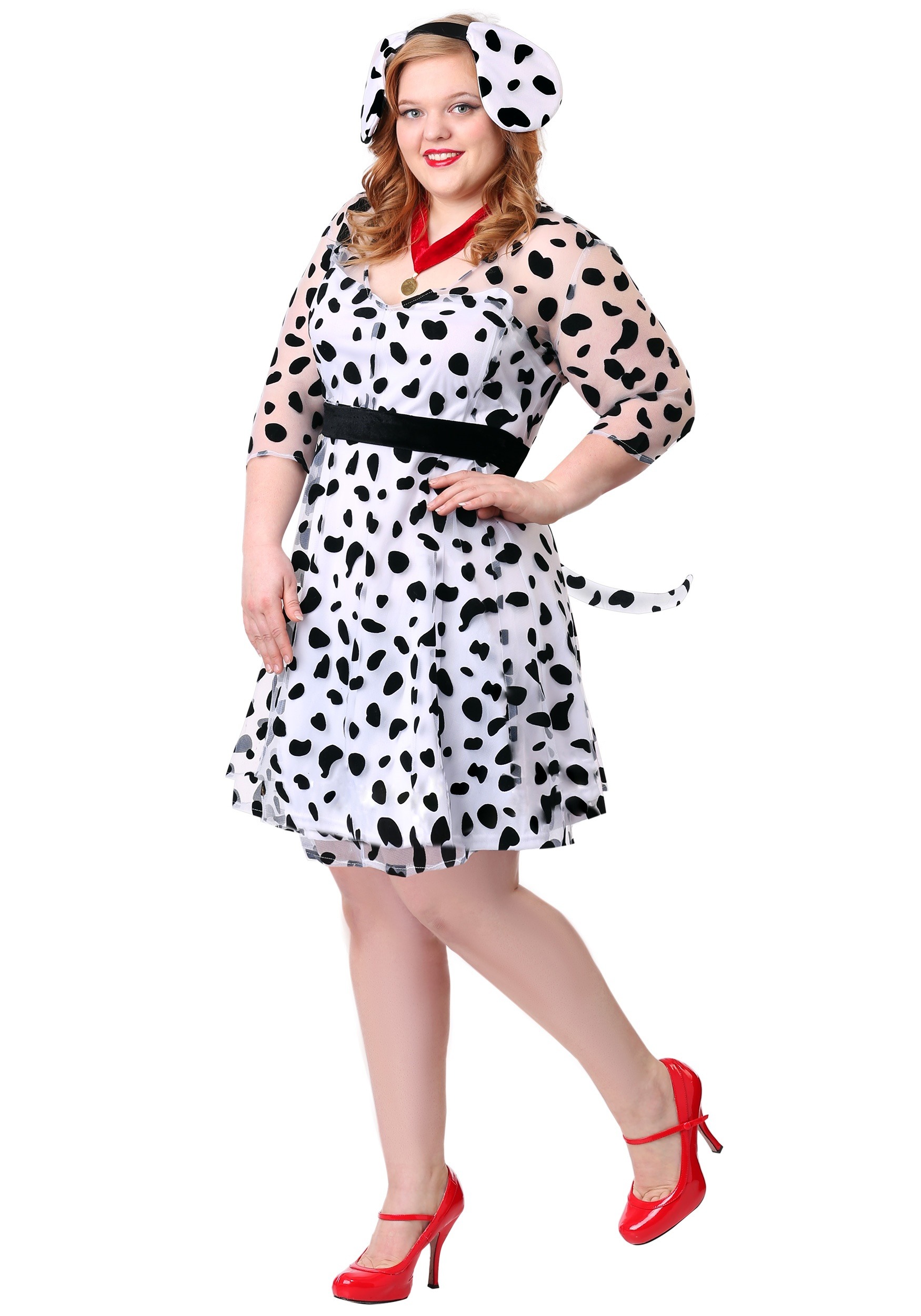 Plus Size Dressy Dalmatian Women's Fancy Dress Costume