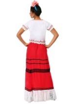 Women's Red Frida Kahlo Costume alt 1