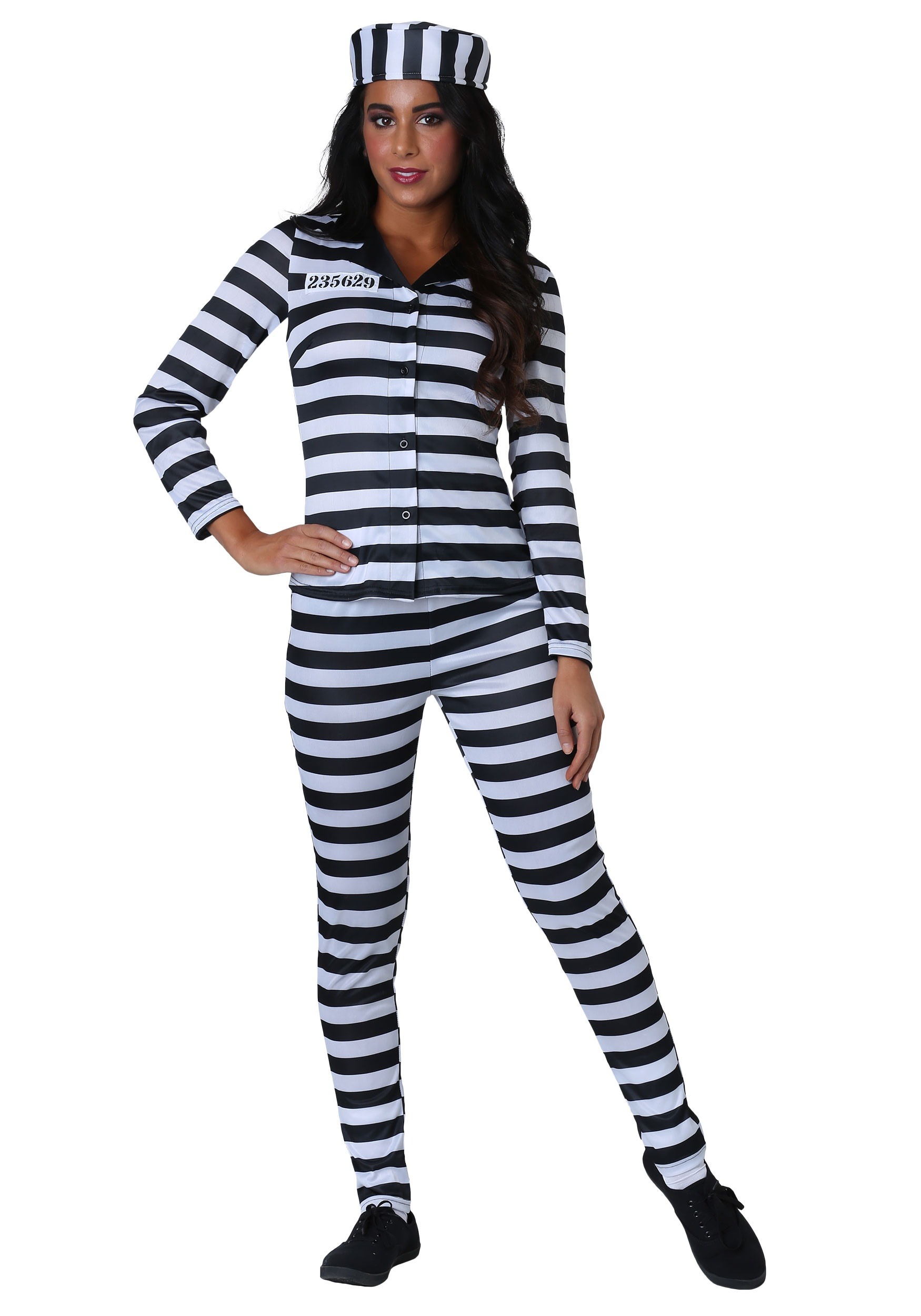 Incarcerated Cutie Fancy Dress Costume For Women