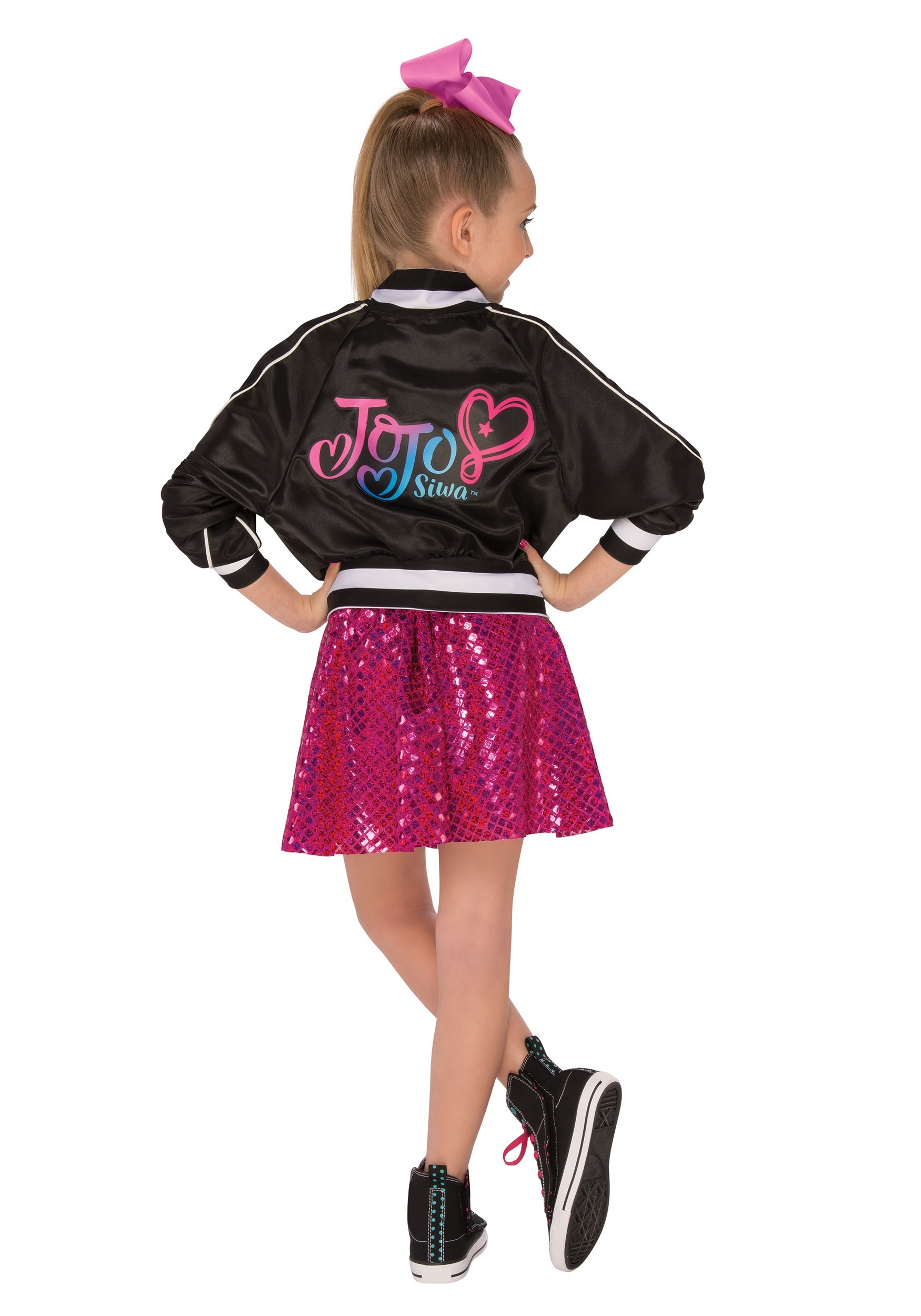 Girl's Jojo Siwa Jacket Fancy Dress Costume