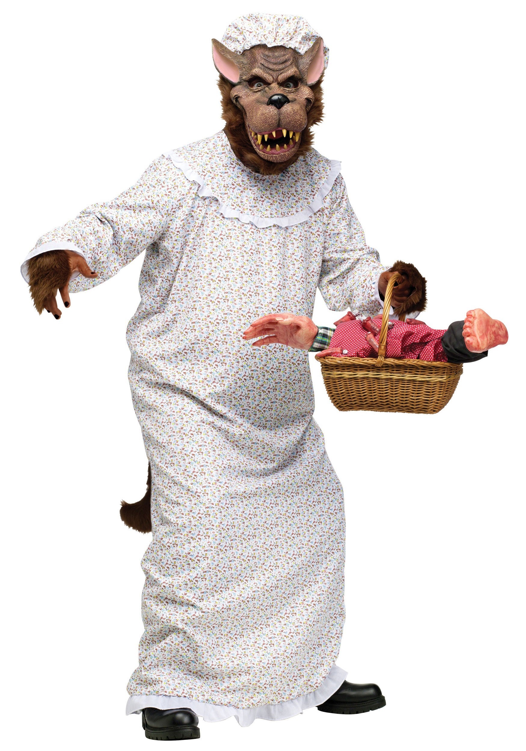 Big Bad Granny Wolf Fancy Dress Costume