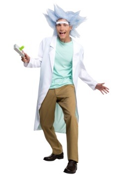Adult Rick and Morty Deluxe Rick with Wig & Unibrow