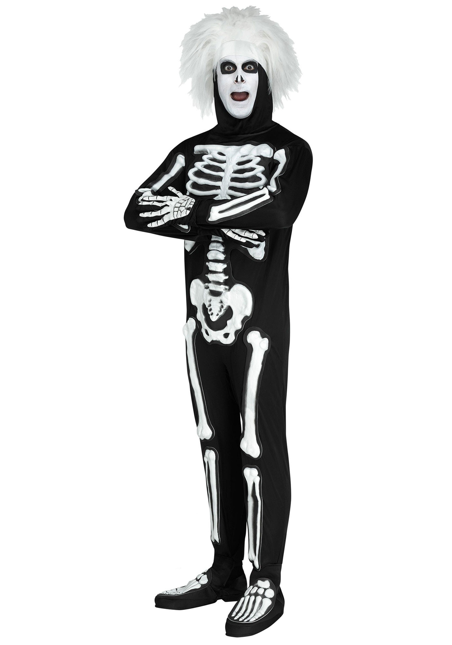 SNL Beat Boy Skeleton Fancy Dress Costume For Men
