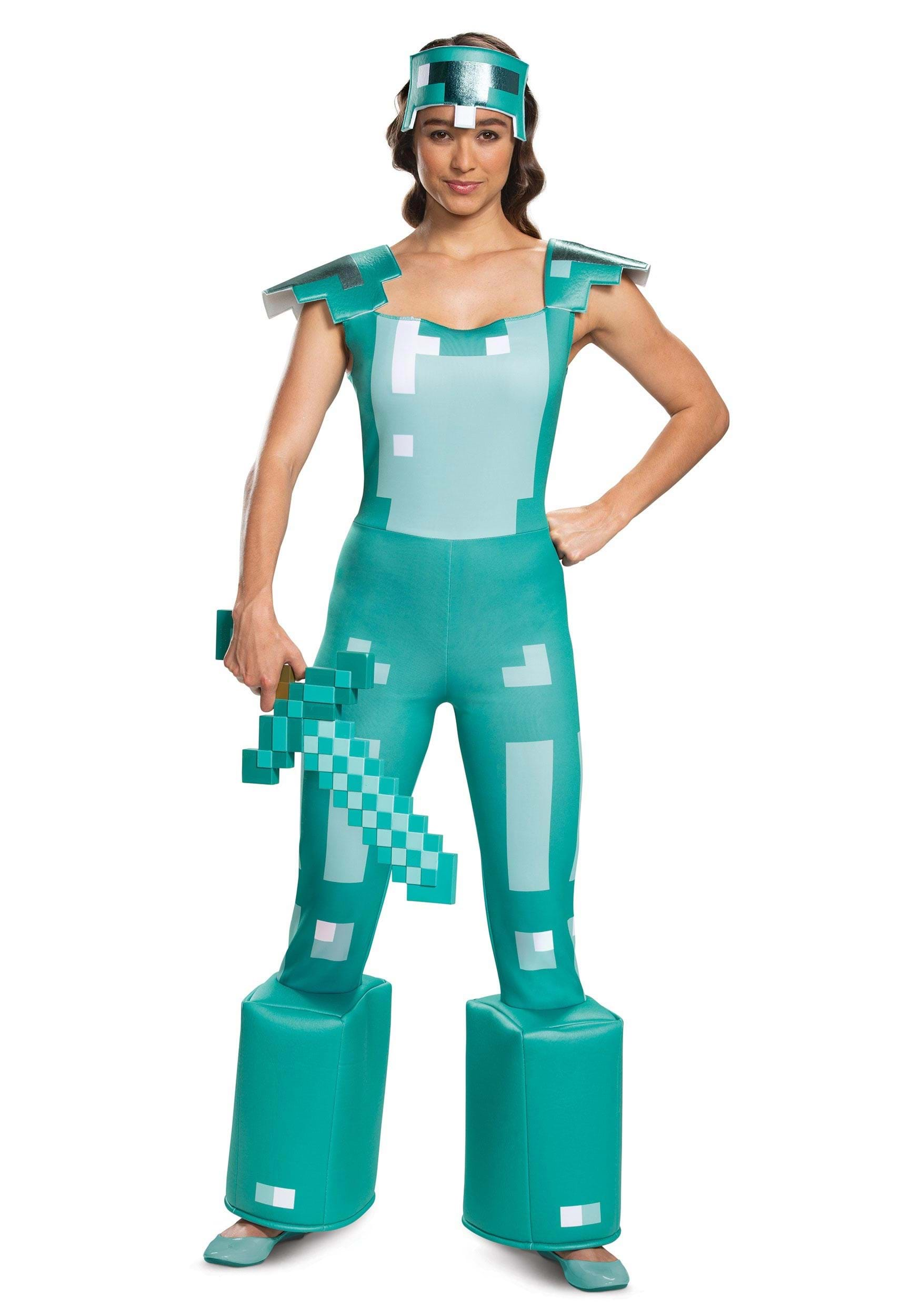 Minecraft Female Armor Fancy Dress Costume